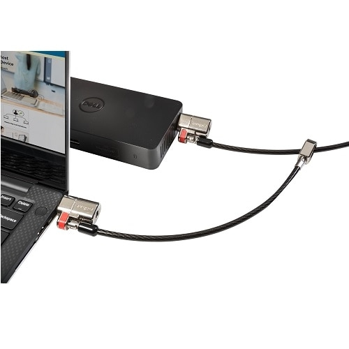 Dell K64456EU, Schlüssel, Karbon, Stahl, Schwarz