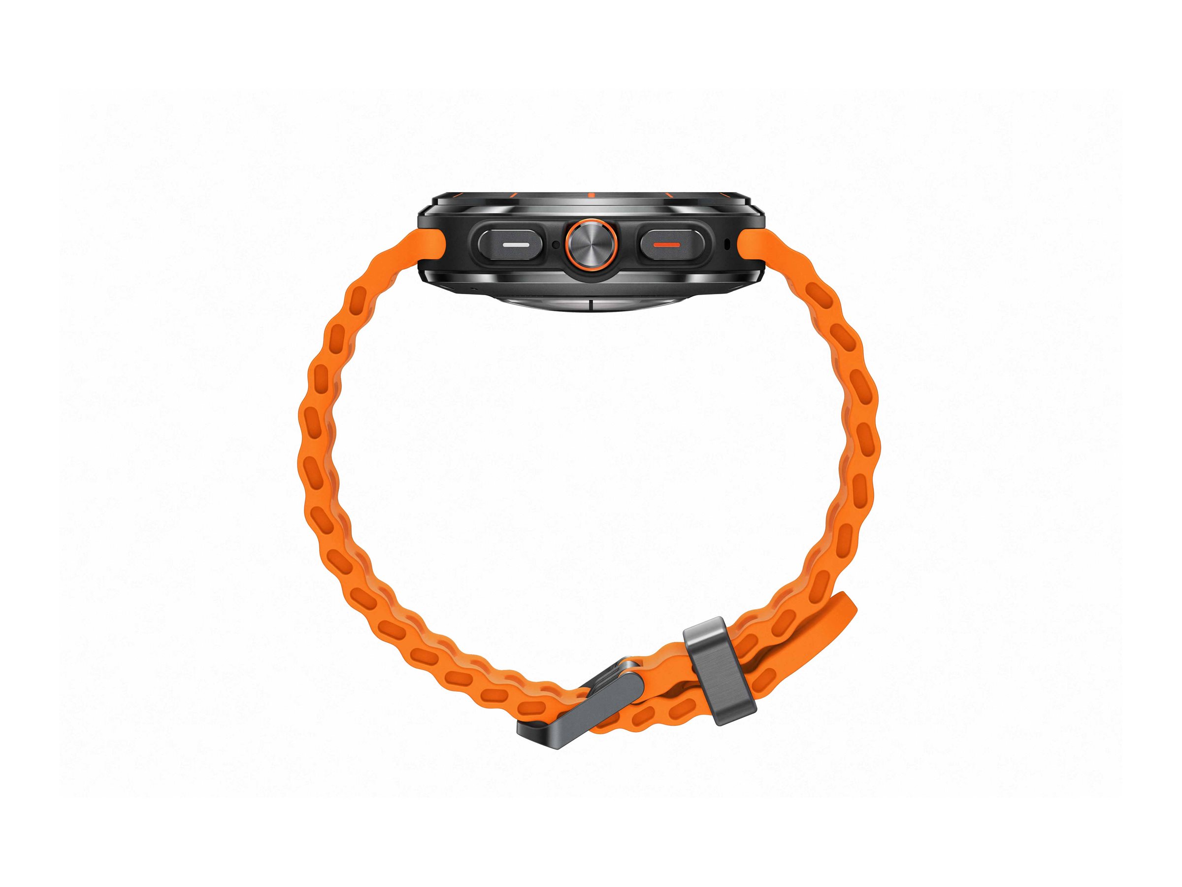 Samsung Galaxy Watch Ultra - 47 mm - titanfarben grau - intelligente Uhr mit Marineband - Gummi - Or
