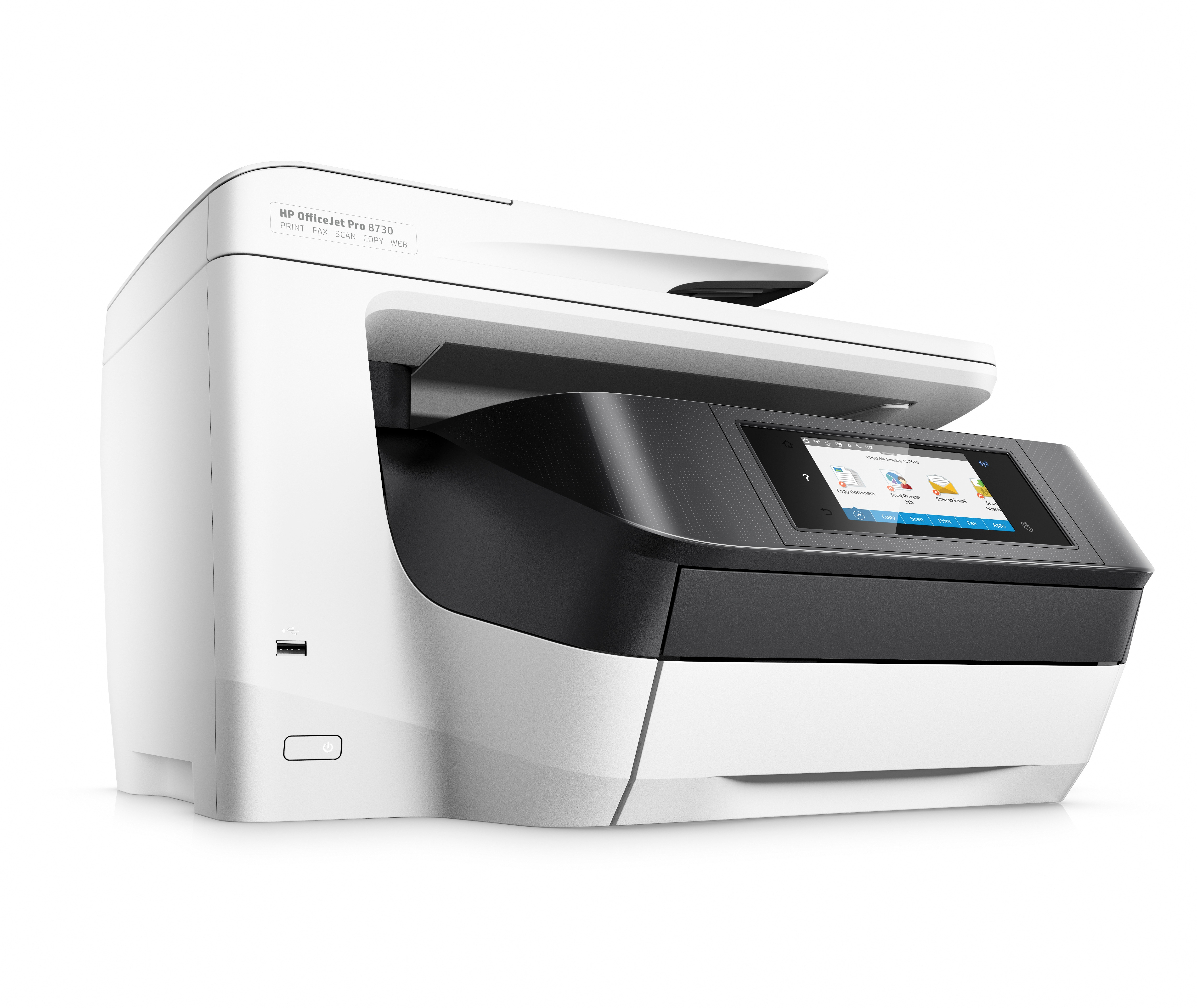 HP Officejet Pro 8730 All-in-One - Multifunktionsdrucker - Farbe - Tintenstrahl - Legal (216 x 356 m