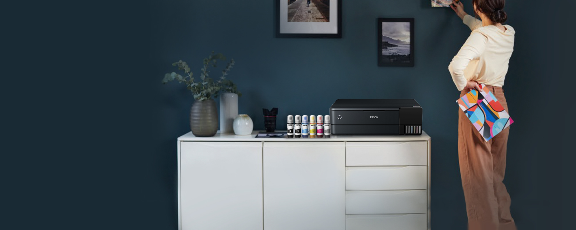 Epson EcoTank ET-8550 - Multifunktionsdrucker - Farbe - Tintenstrahl - wiederbefüllbar - A3 (Medien)