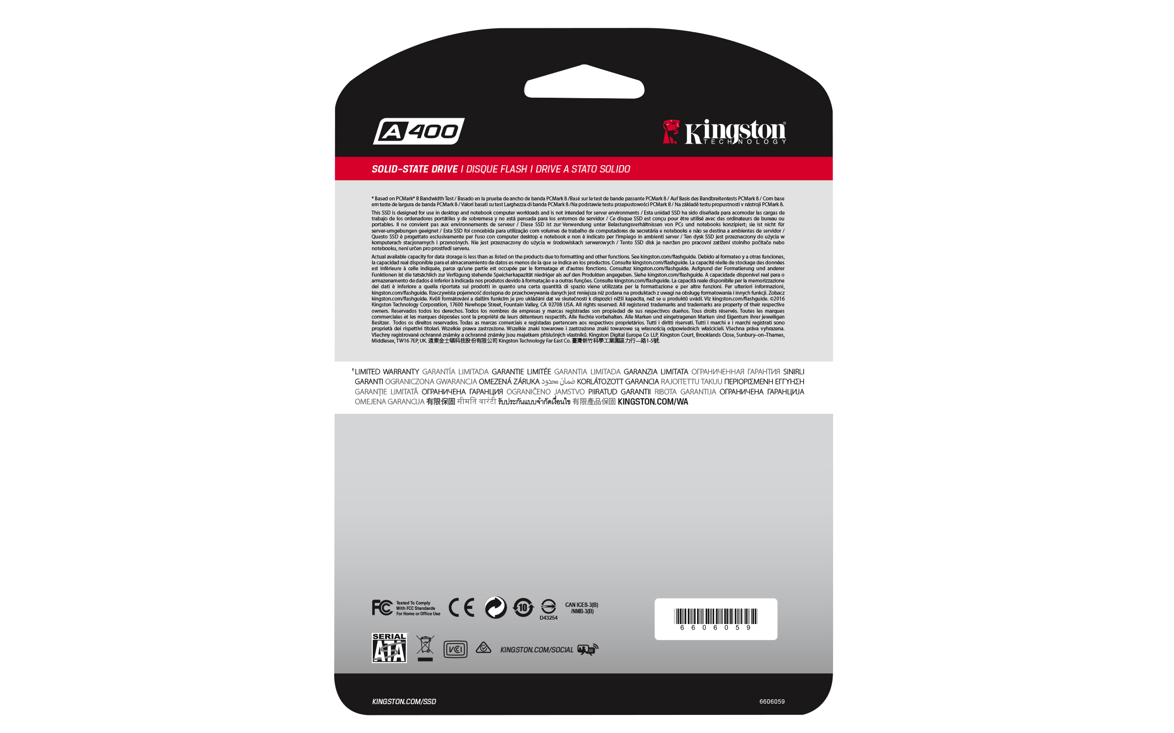 Kingston A400 SSD 240GB, 2.5" / SATA 6Gb/s