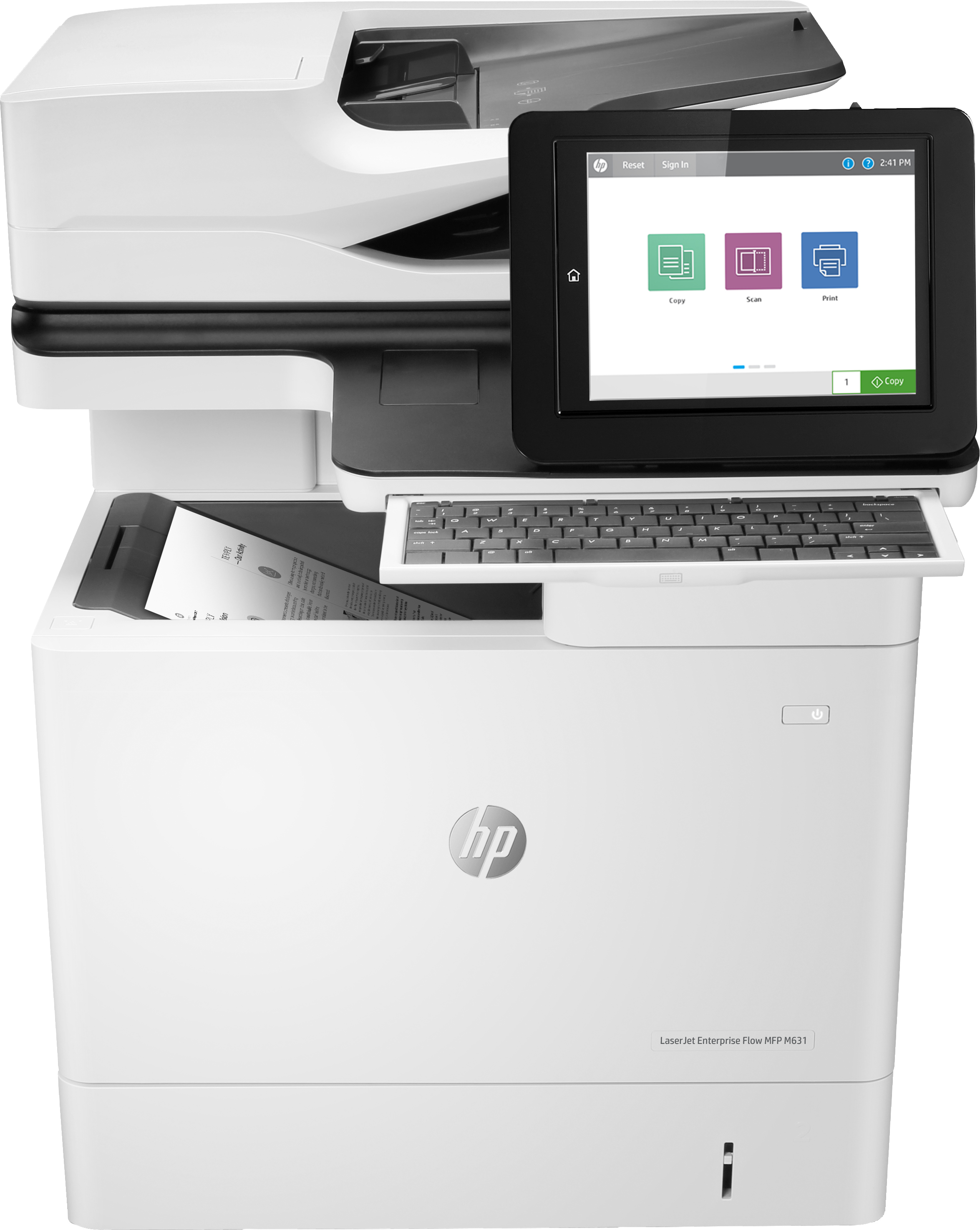 HP LaserJet Enterprise Flow MFP M631h, Drucken, kopieren, scannen, Laser, Monodruck, 1200 x 1200 DPI