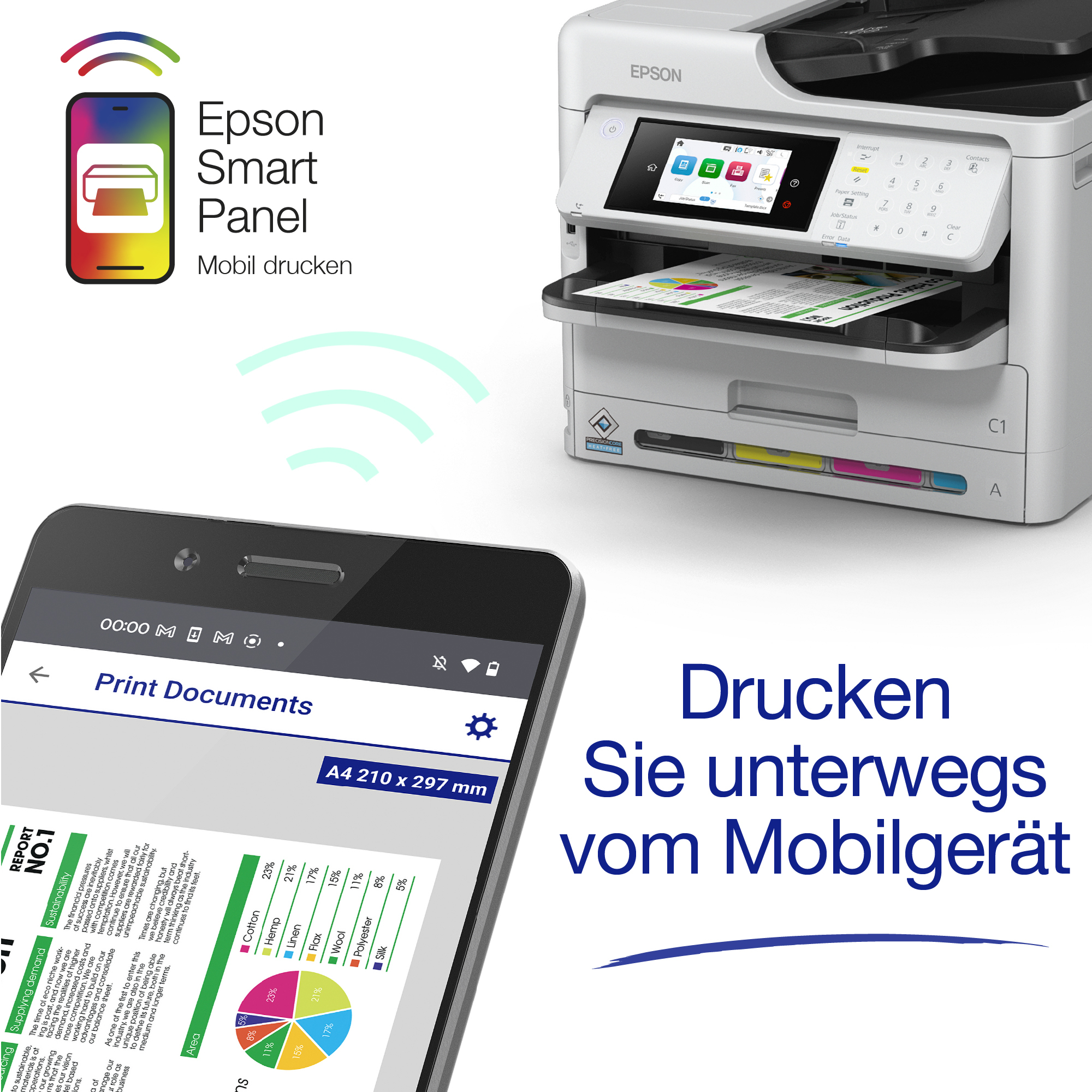 Epson WorkForce Pro WF-C5890DWF PD - Multifunktionsdrucker - Farbe - Tintenstrahl - A4/Legal (Medien