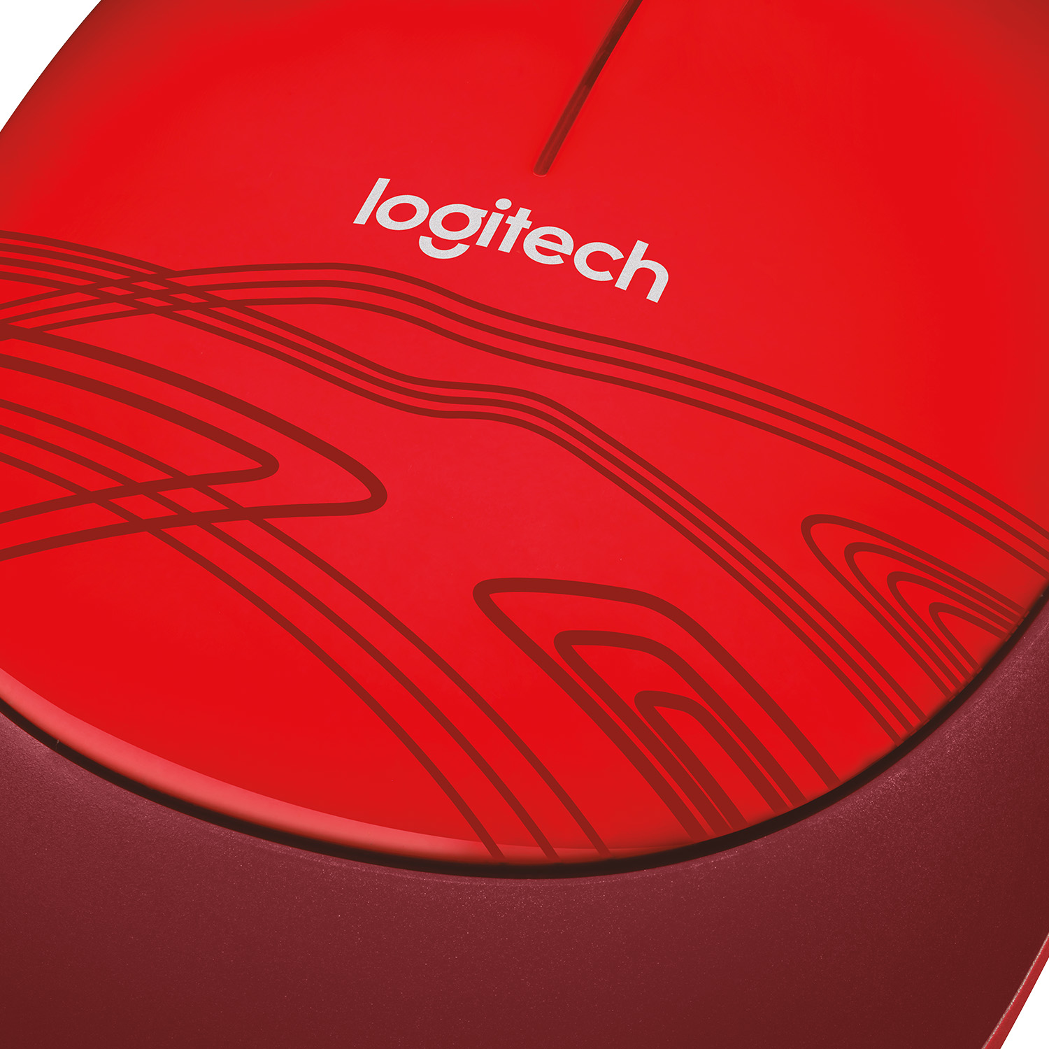 Logitech Mouse M105, Beidhändig, Optisch, USB Typ-A, 1000 DPI, Rot