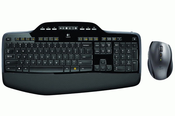 Logitech MK710 Performance, Kabellos, RF Wireless, AZERTY, Schwarz, Maus enthalten