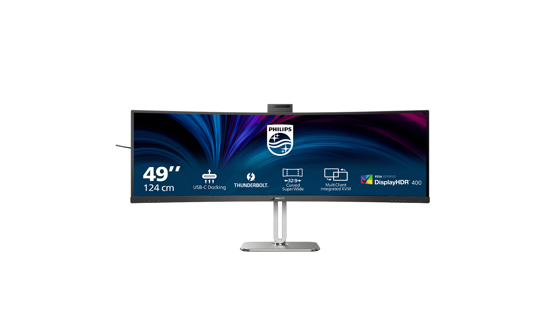 Philips 6000 Series 49B2U6903CH Curved-Monitor 124cm (48.8") DQHD, VA, 4ms, HDMI, DP, TB, USB, RJ45