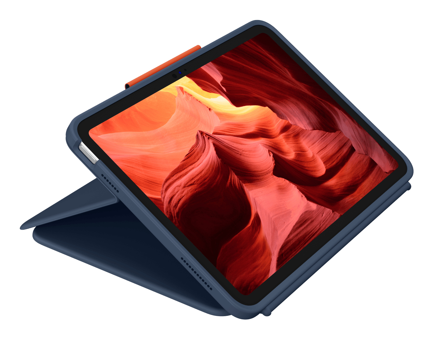 Logitech Rugged Combo 4 Touch - Tastatur und Foliohülle - mit Trackpad - Apple Smart connector - QWE