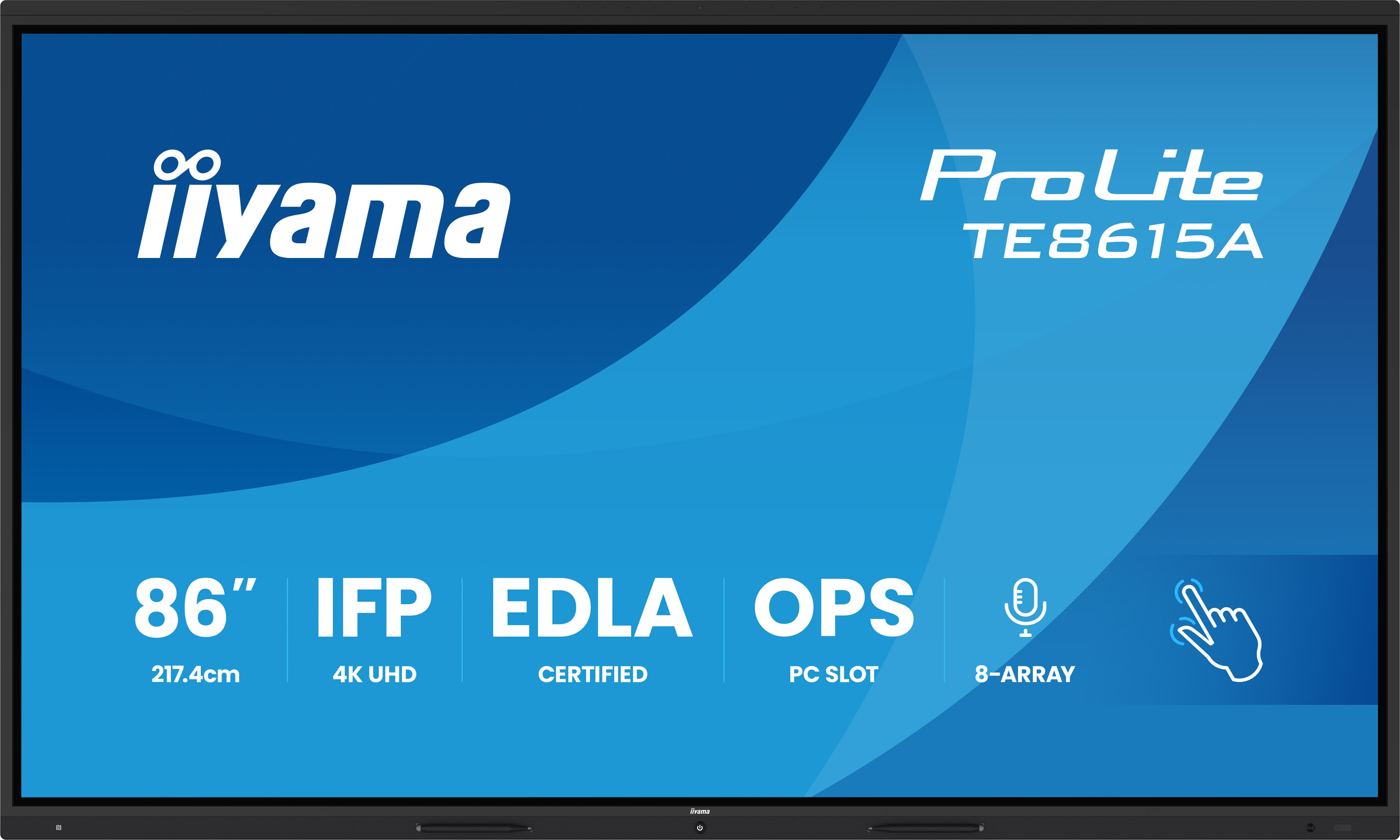 iiyama ProLite TE8615A-B1AG, 85.6" 4K UHD interaktives Display