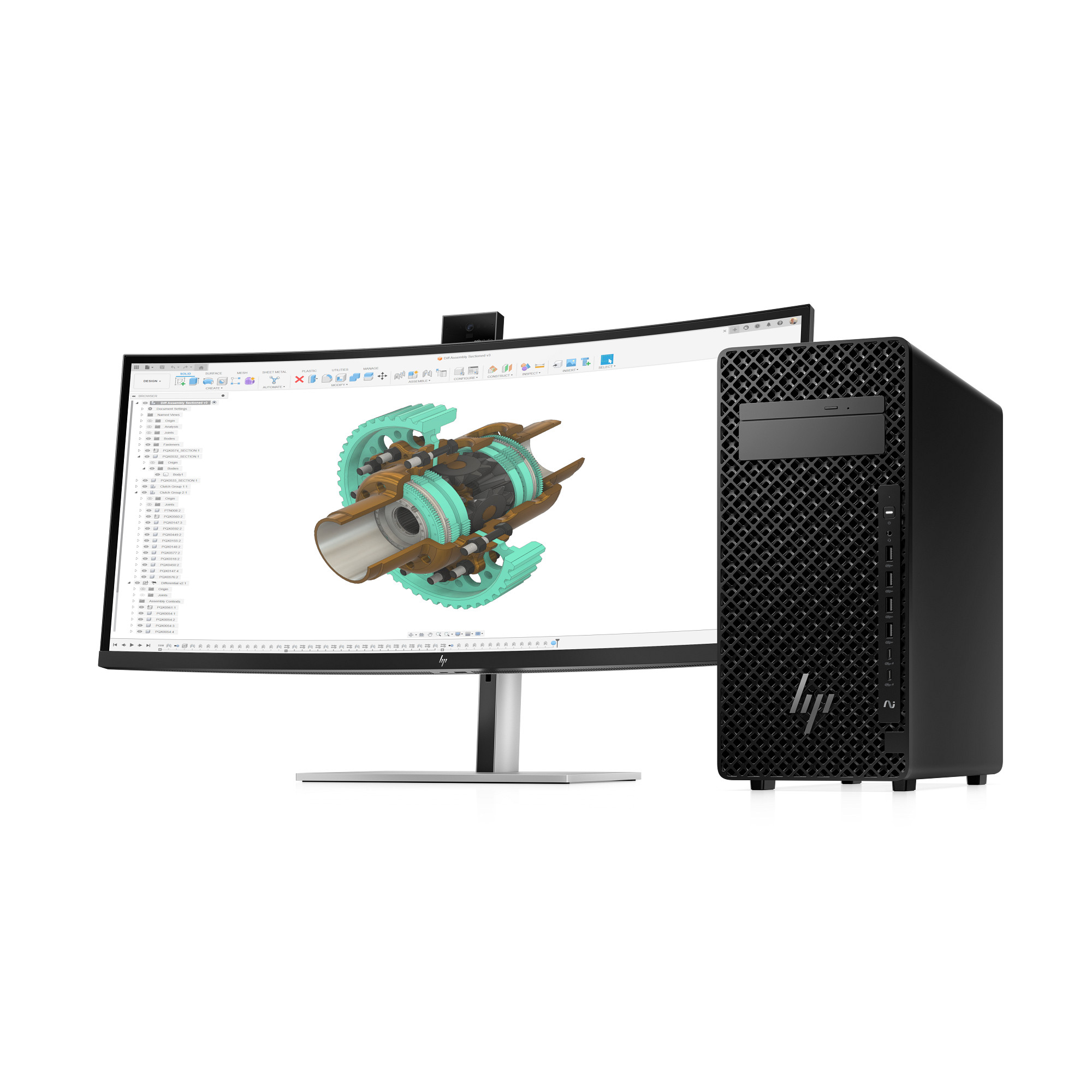 HP Z2 Tower G1i, Intel Core Ultra 7, 265, 32 GB, DDR5-SDRAM, 1 TB, Windows 11 Pro