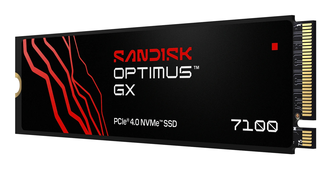 SanDisk Optimus GX 7100 - SSD - 500 GB - intern - M.2 2280 - PCIe 4.0 x4 (NVMe)