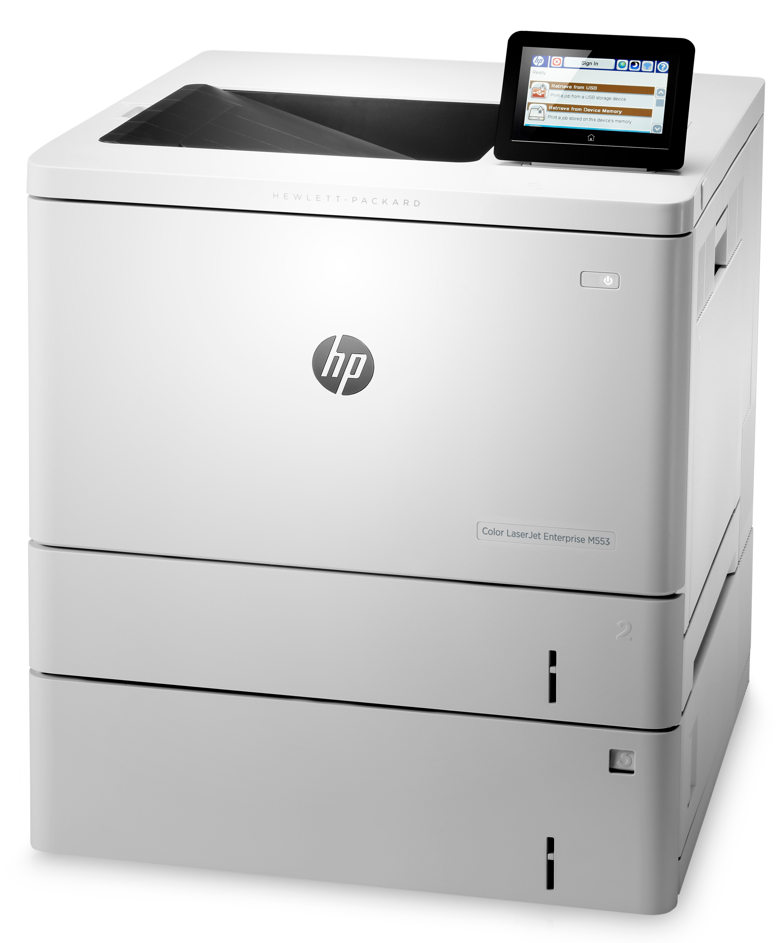 HP Color LaserJet Enterprise M553x, Drucken, USB-Druck über Vorderseite; Beidseitiger Druck, Laser,