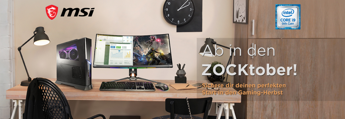 Ab in den ZOCKtober! & Entfessele deine Kreativität - MSI Back to School Aktionswochen