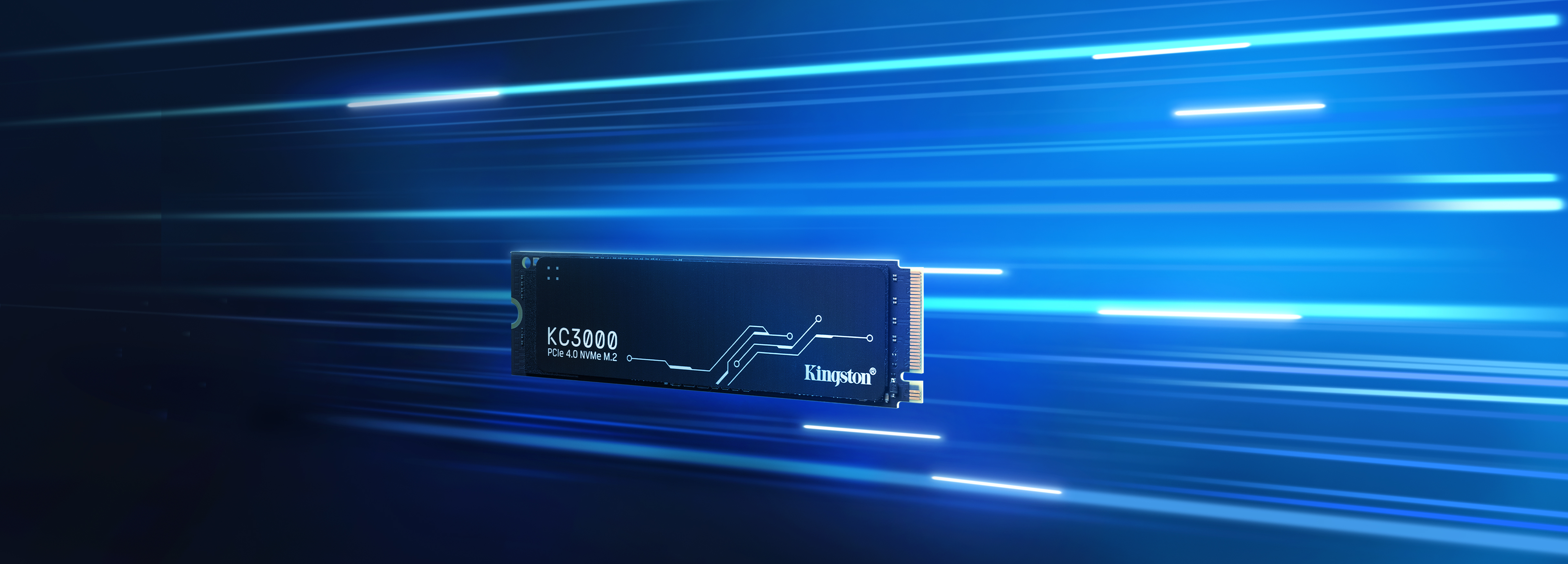 Kingston KC3000 PCIe 4.0 NVMe SSD 1TB, M.2 2280 / M-Key / PCIe 4.0 x4, Kühlkörper