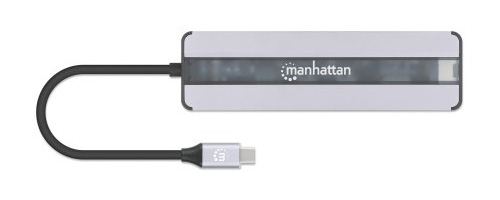 Manhattan USB-C Dock/Hub with Card Reader, Ports (x5):