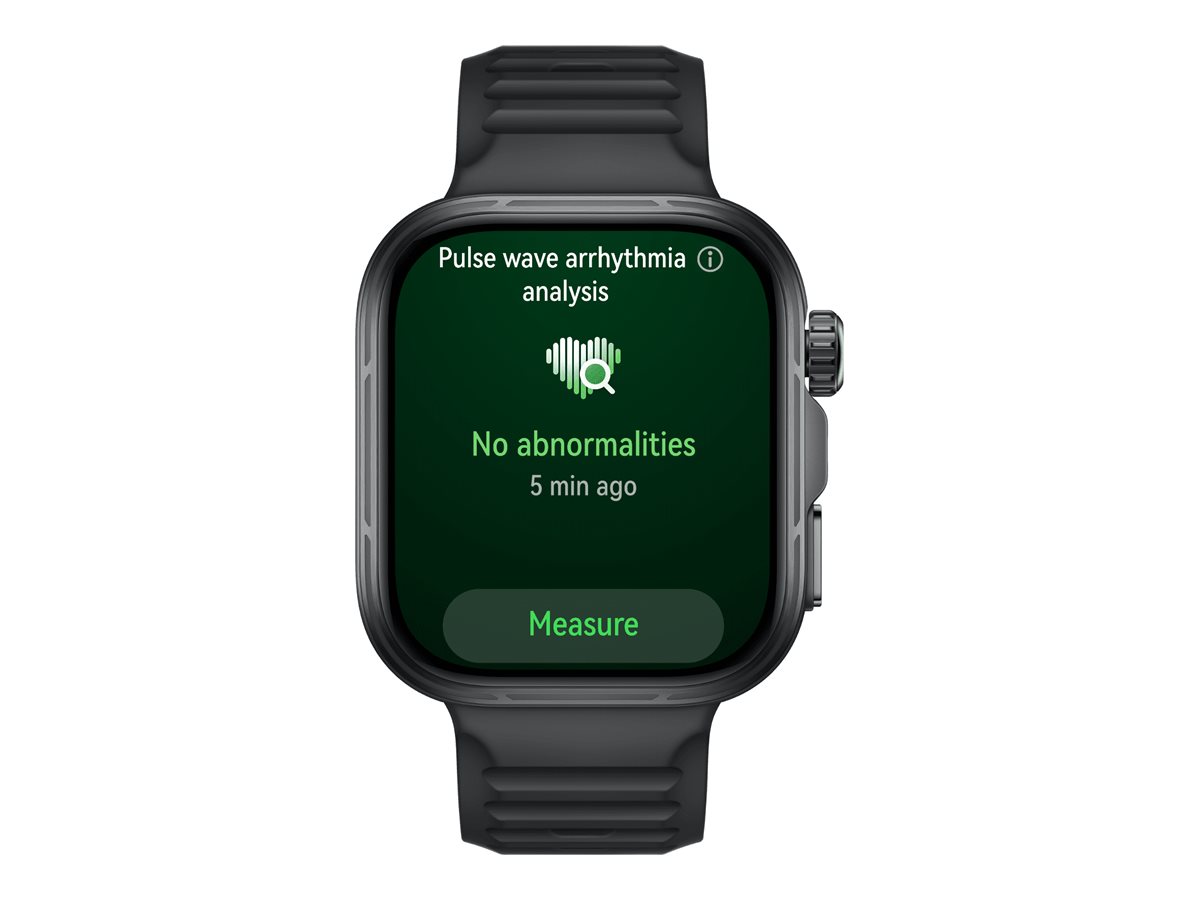 Huawei Watch Fit 5 Pro - Aluminiumlegierung - intelligente Uhr mit Riemen - Flouroelastomer - schwar