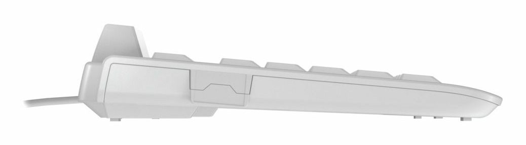 Cherry KC 1000 SC, Volle Größe (100%), Kabelgebunden, USB, QWERTY, Weiß
