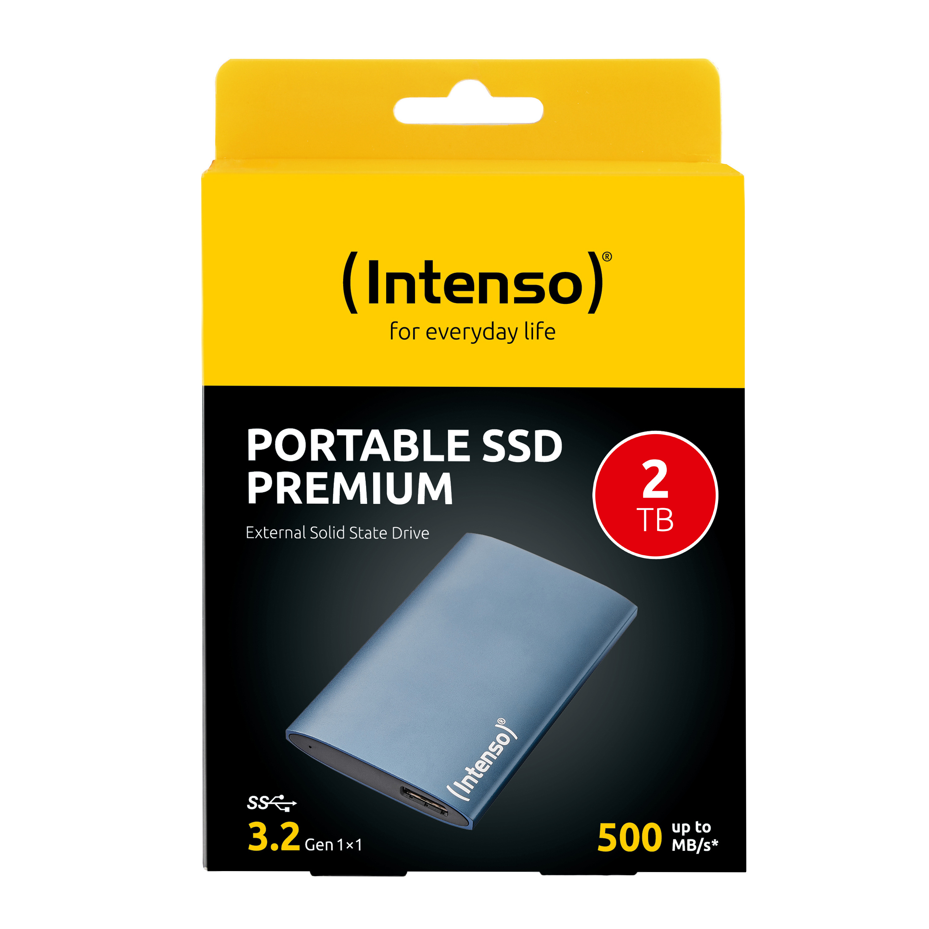 Intenso Premium - SSD - 2 TB - extern (tragbar) - 1.8" (4.6 cm)