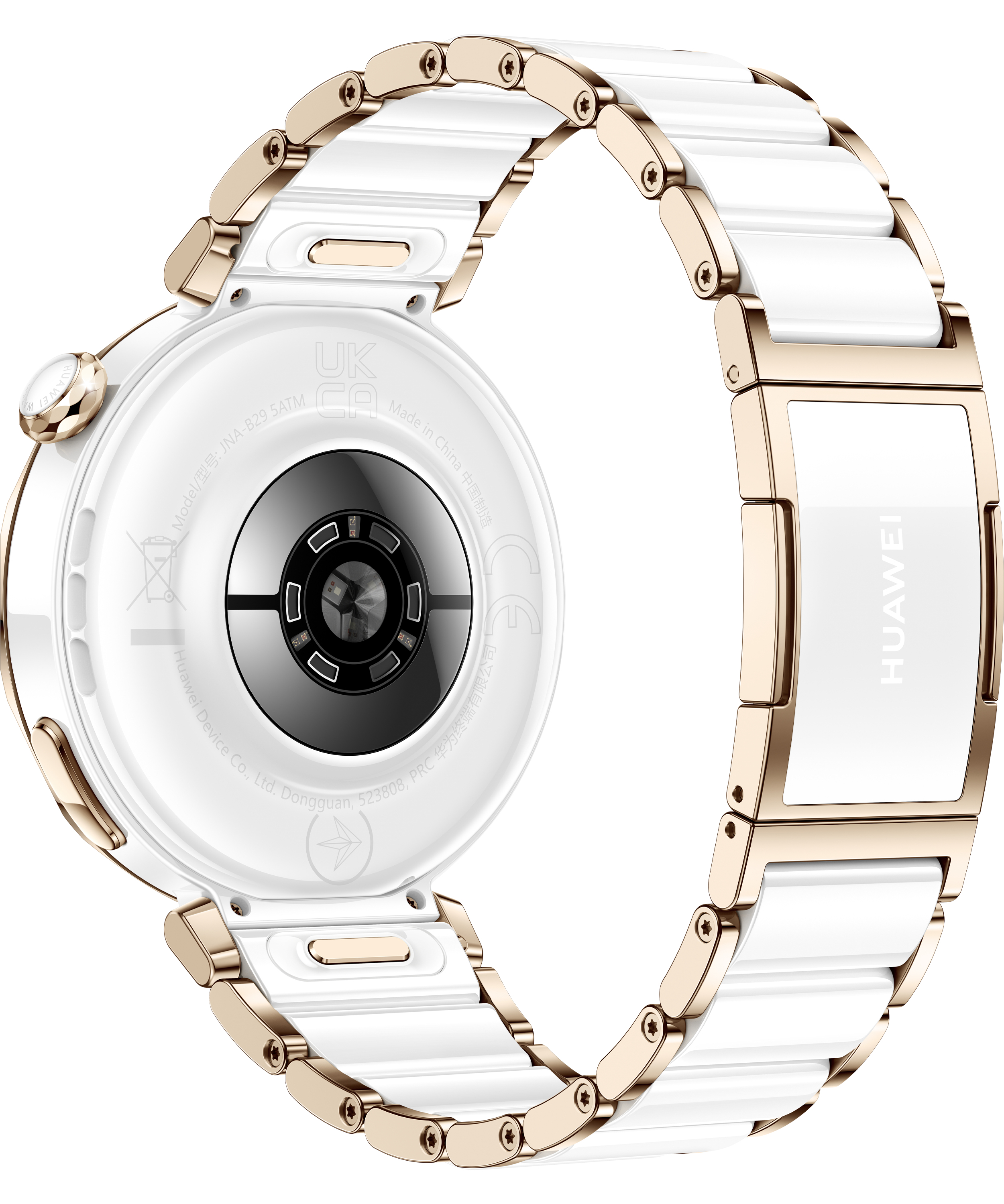 Huawei Watch GT 5 Pro - 42 mm - weiß Keramik - intelligente Uhr mit Riemen - Handgelenkgröße: 130-19