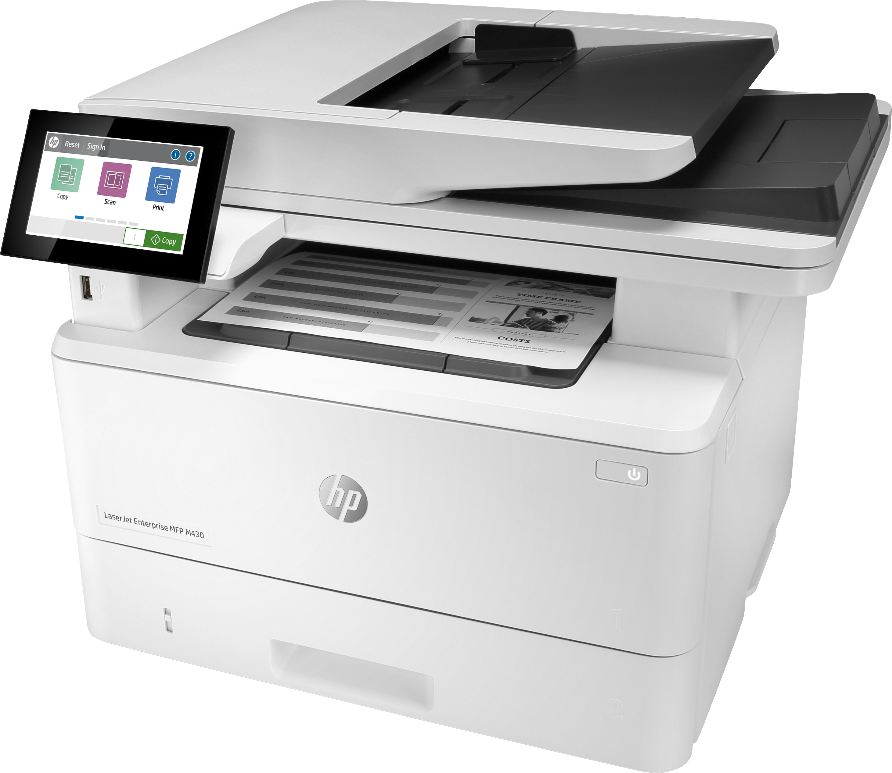 HP LaserJet Enterprise MFP M430f - Multifunktionsdrucker - s/w - Laser - 216 x 297 mm (Original)