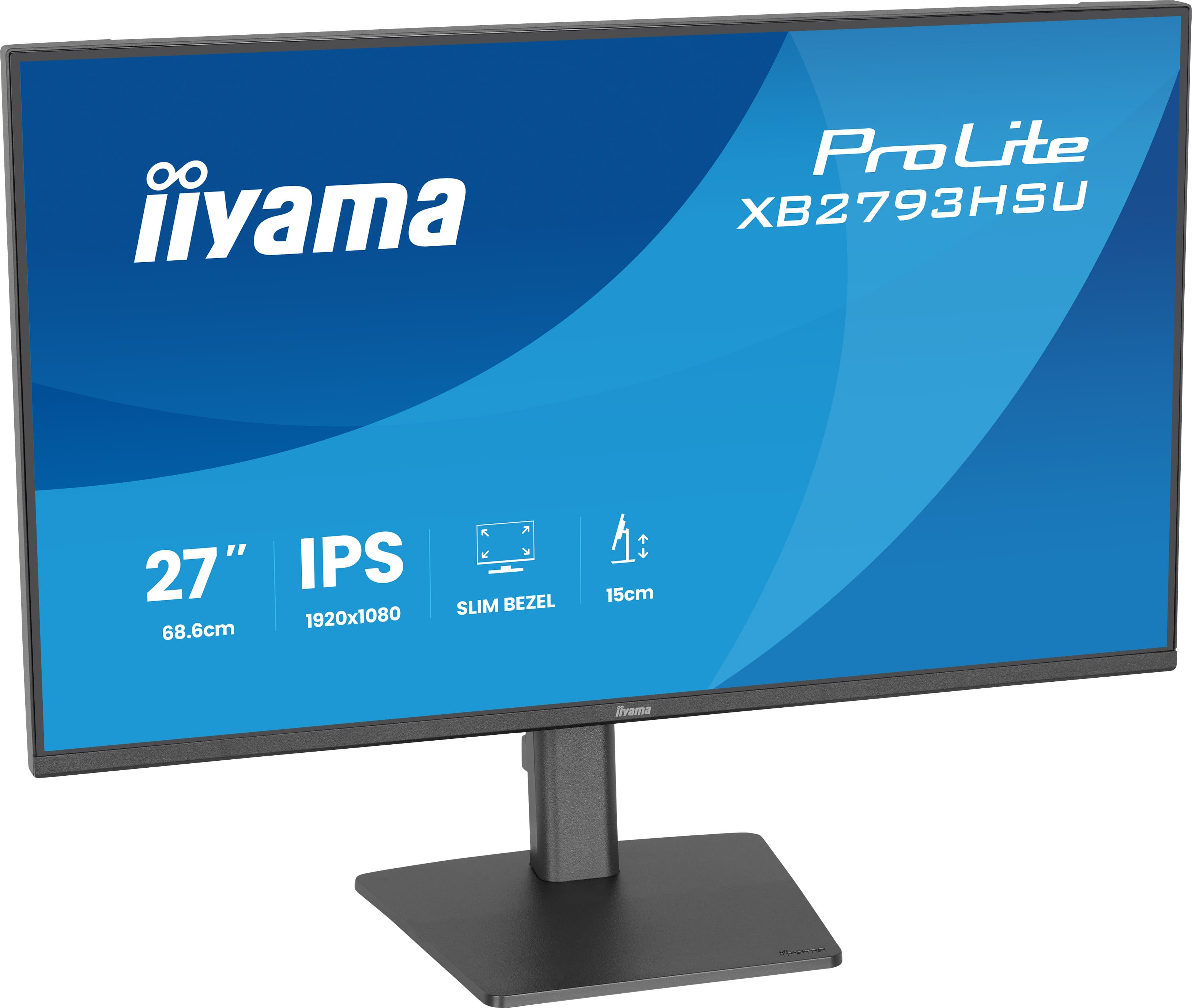 iiyama ProLite XB2793HSU-B1 Monitor 68.6cm (27") Full HD, IPS, 1ms, HDMI, Displayport