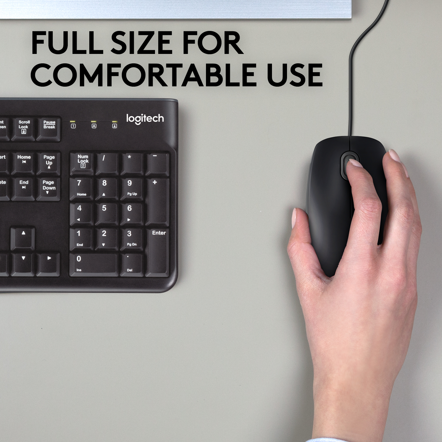 Logitech OEM B110 Mouse schwarz, USB