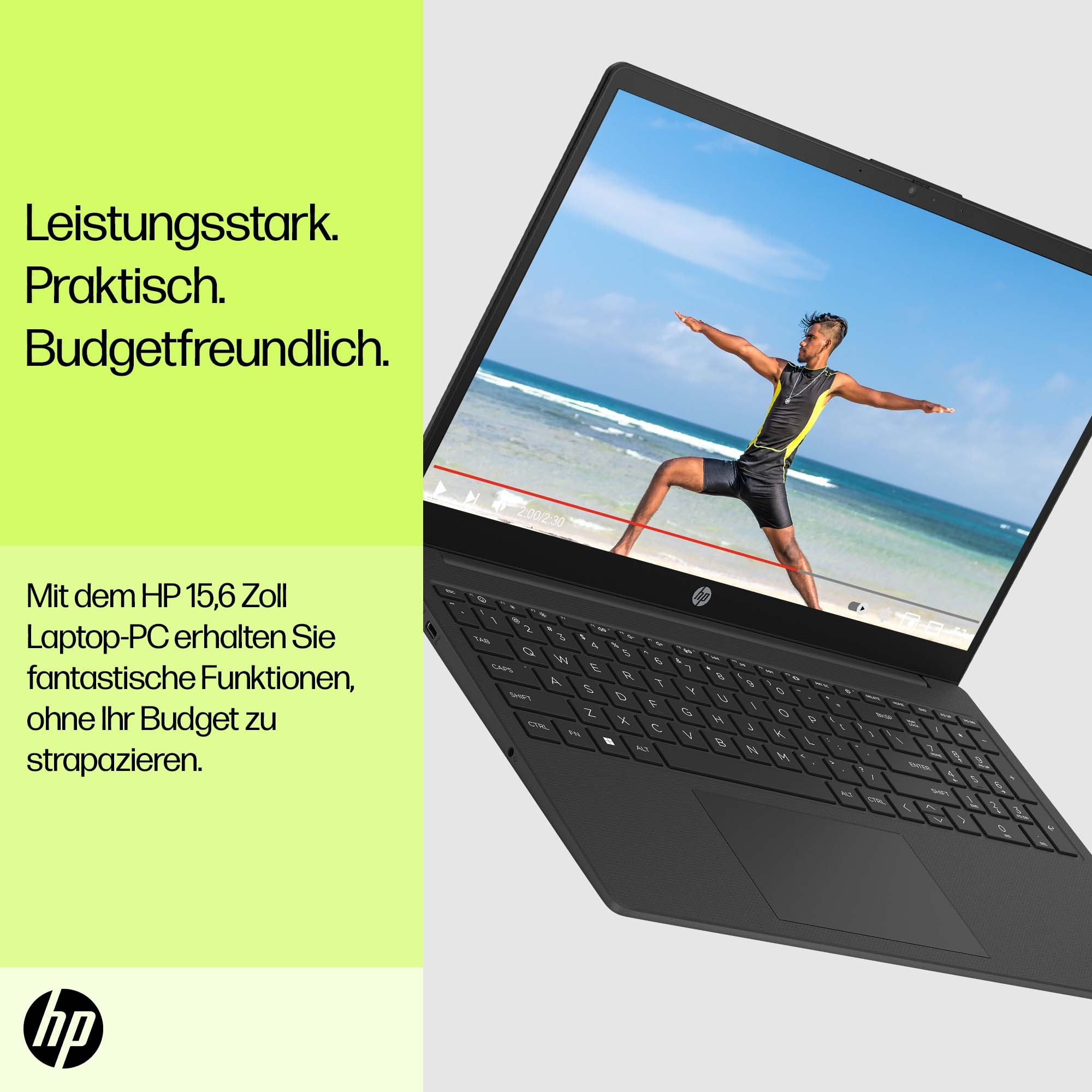 HP 15-fd0517ng, 15,6" FHD, Intel N100, 8GB RAM, 512GB SSD, Win11 Home