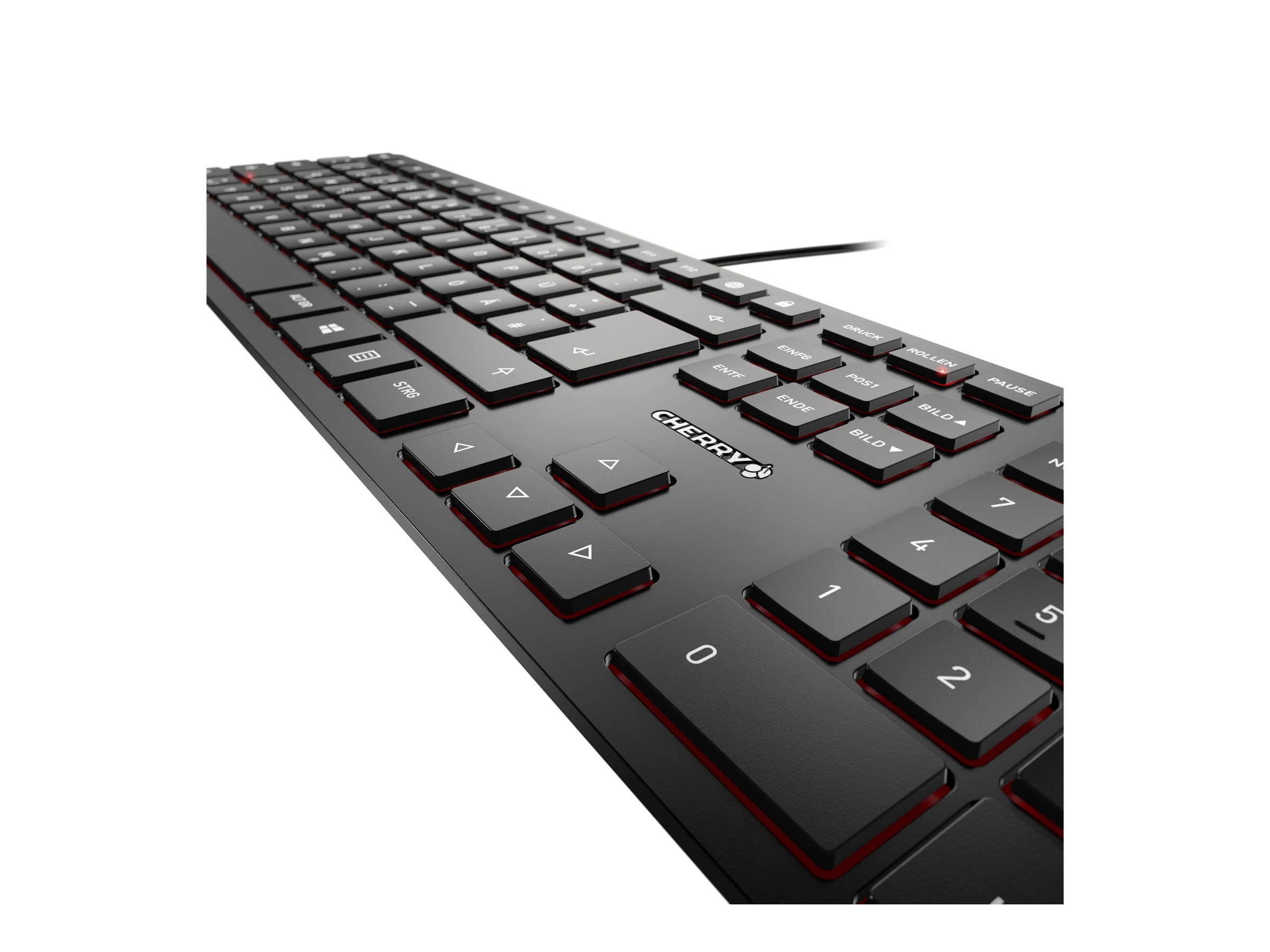 Cherry KC 6000 SLIM - Tastatur - USB - GB - Tastenschalter: