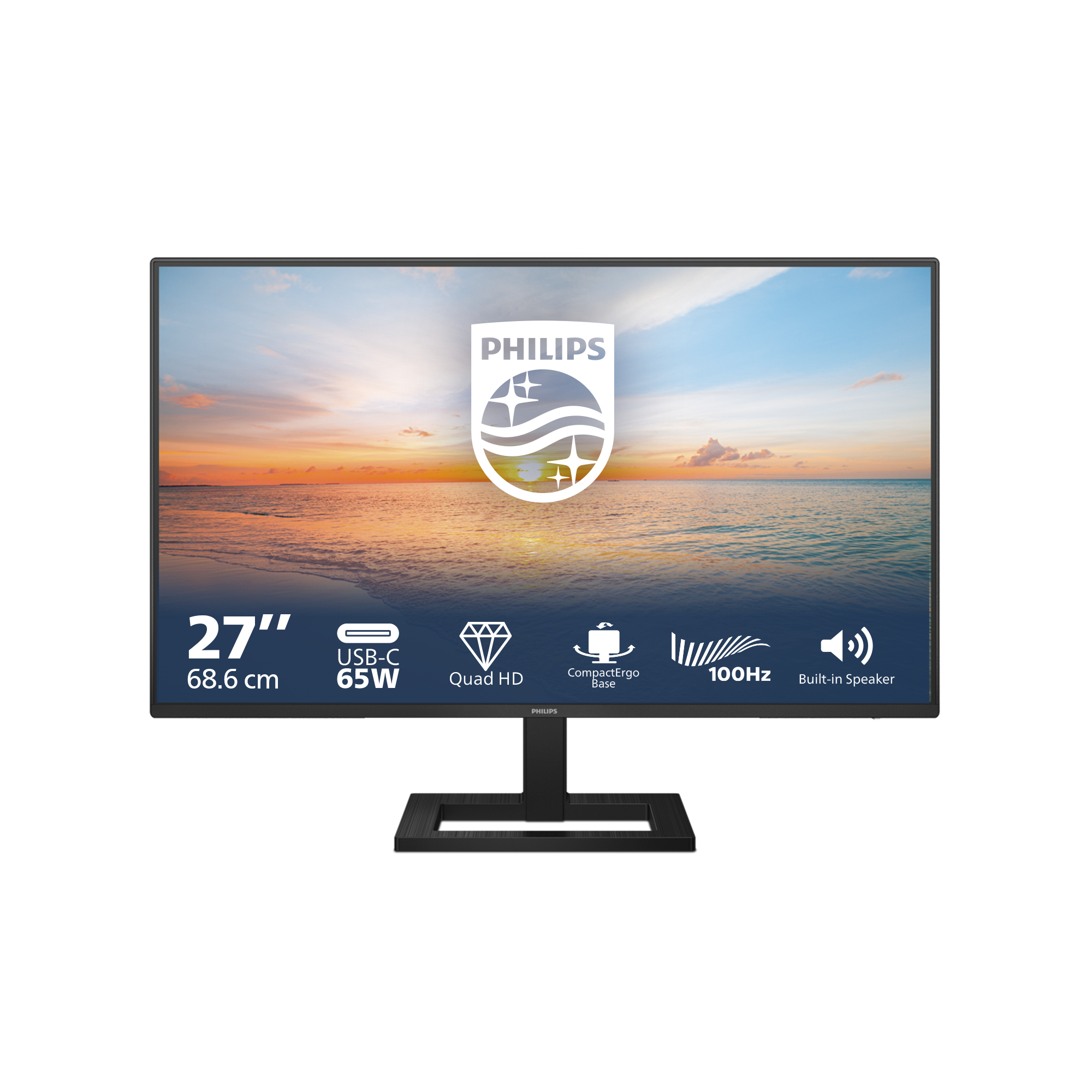 Philips 1000 Series 27E1N1600AE Monitor 68.6cm (27") WQHD, IPS, 4ms, HDMI, USB