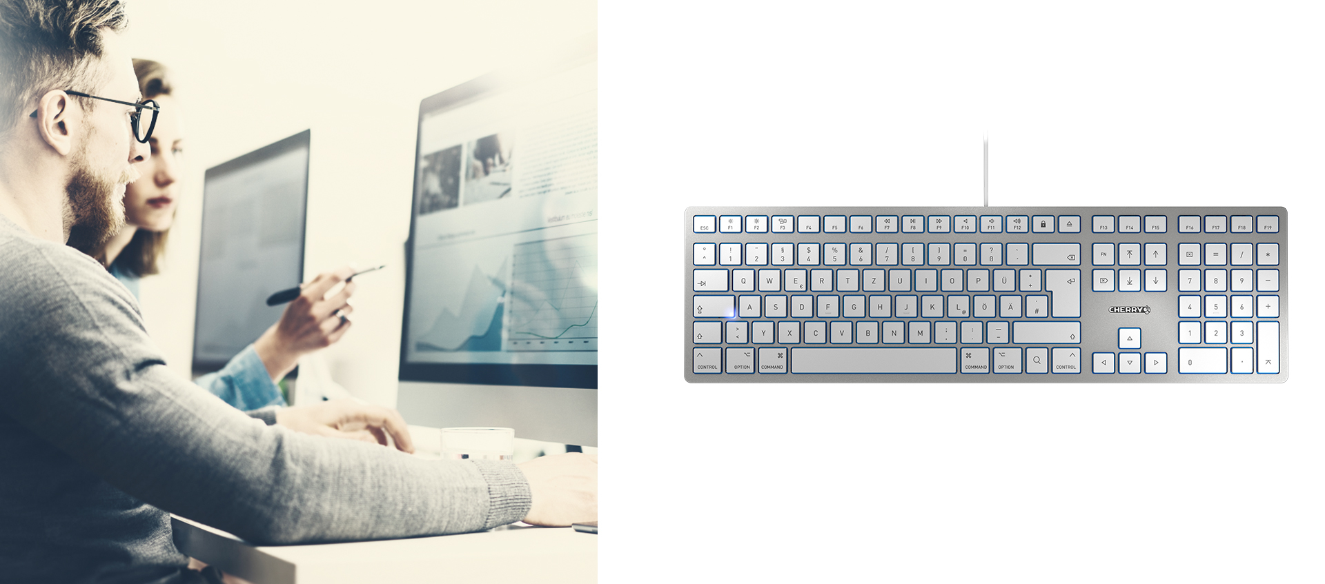 Cherry KC 6000 SLIM FOR MAC - Tastatur - USB