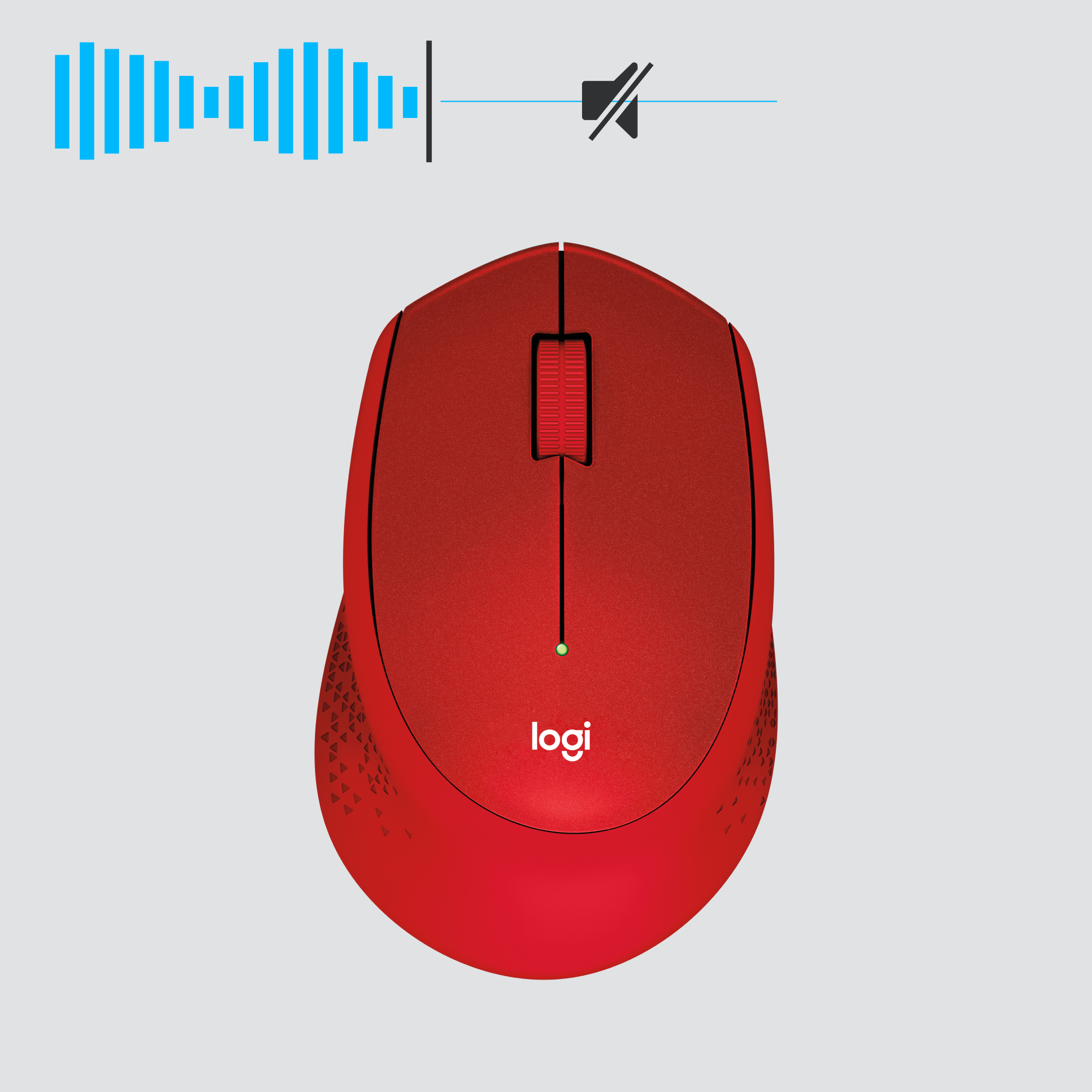 Logitech M330 SILENT PLUS - Maus - 3 Tasten - kabellos - 2.4 GHz - kabelloser Empfänger (USB)