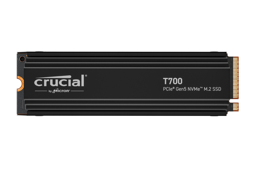Crucial T700 SSD 2TB, M.2 2280 / M-Key / PCIe 5.0 x4, Kühlkörper