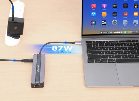 Manhattan USB-C Dock/Hub with Card Reader, Ports (x5):