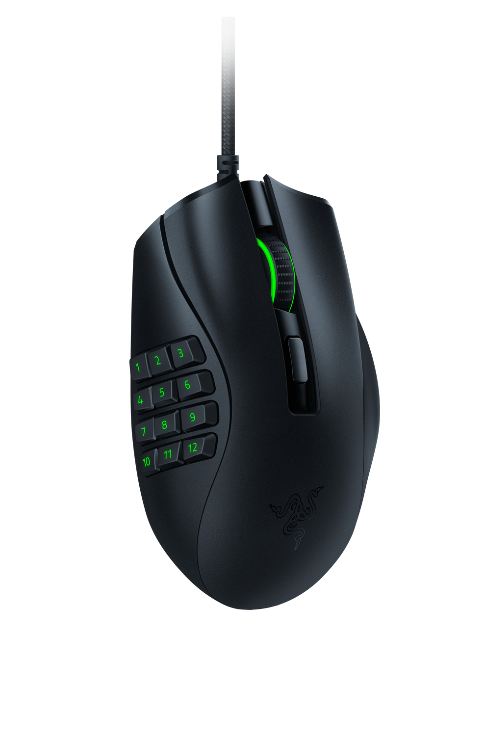Razer Naga X, rechts, Optisch, USB Typ-A, 18000 DPI, Schwarz