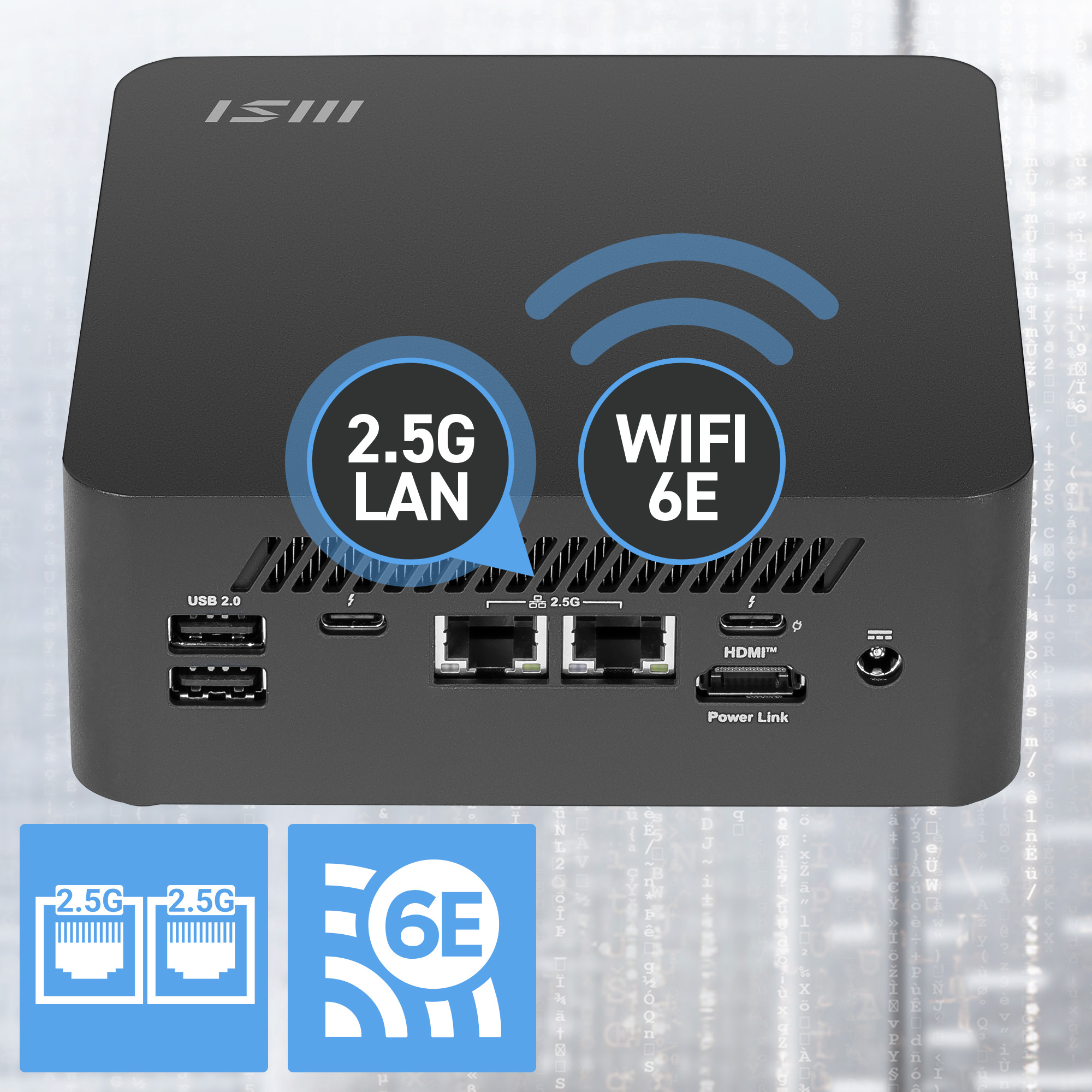 MSI Cubi NUC AI+ 2MG-037AT, Core Ultra 9 288V, 32GB, 1TB SSD, Win 11 Pro