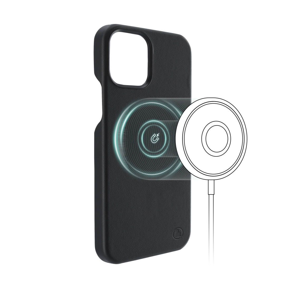 Hama MagCase Finest Sense, Cover, Apple, iPhone 12 mini, 13,7 cm (5.4"), Schwarz