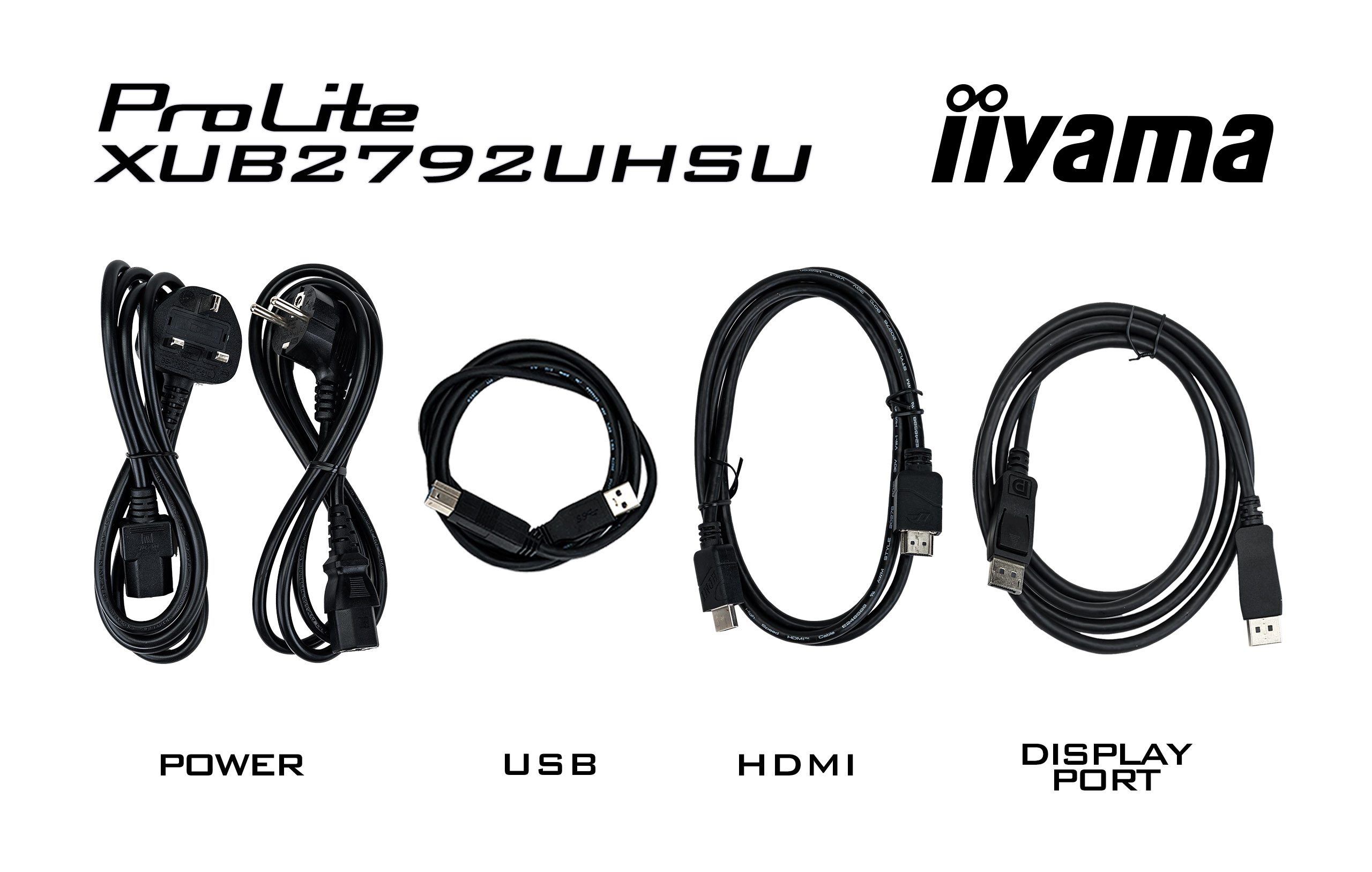 iiyama ProLite XUB2792UHSU-B6 Monitor 68.6 cm (27") 4K UHD, IPS, 4ms, HDMI, Displayport, USB