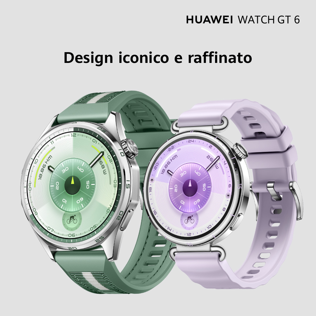 Huawei Watch GT 6 - 46 mm - Edelstahl - intelligente Uhr mit Riemen - Flouroelastomer - schwarz - Ha