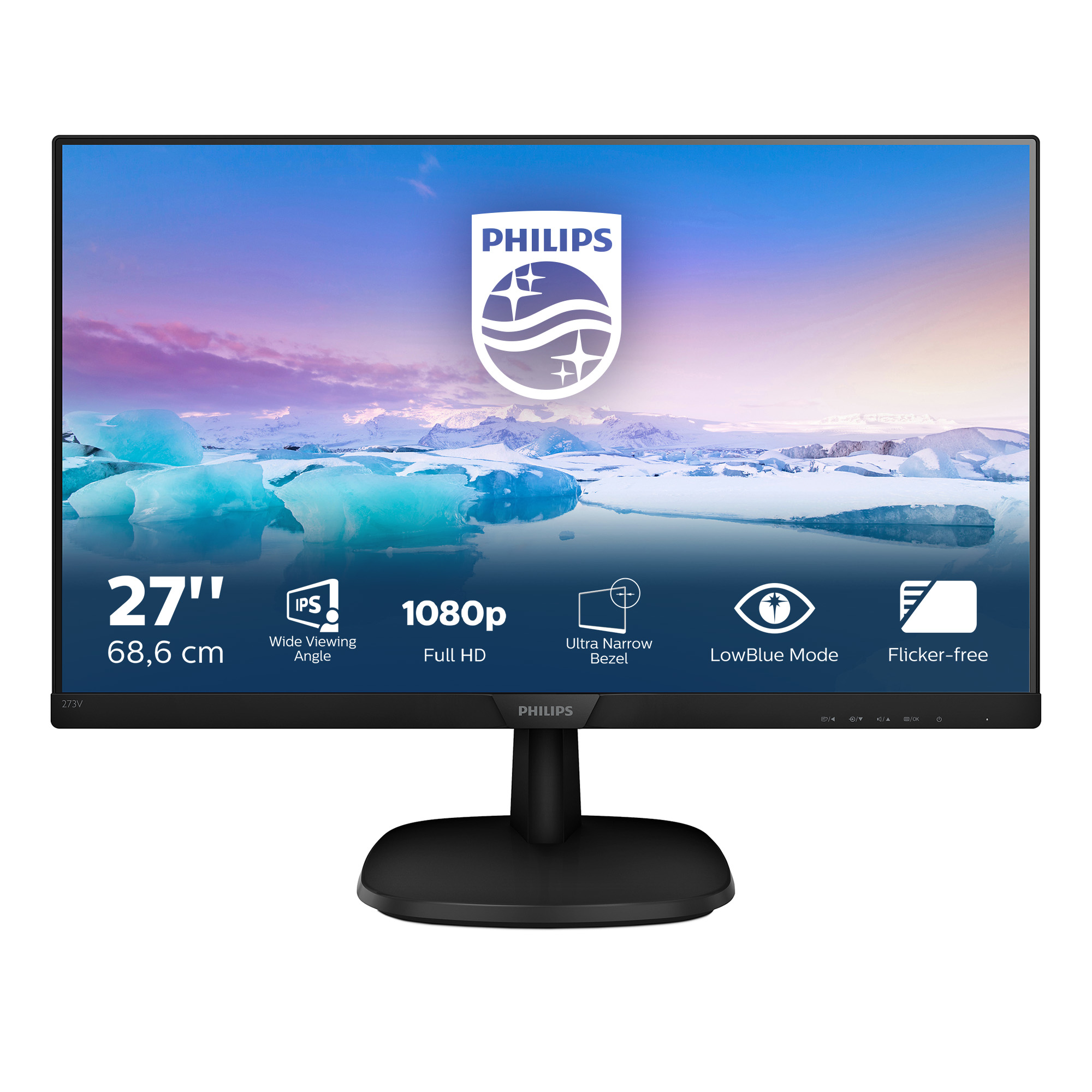 Philips V-line 273V7QJAB Monitor 68.8cm (27") Full HD, IPS, 5ms, HDMI, Displayport, VGA