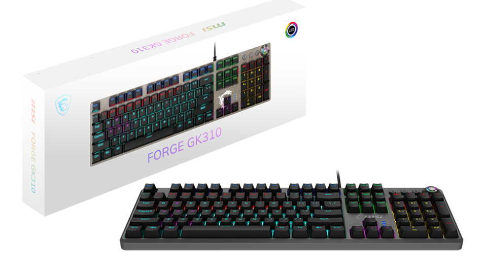 MSI FORGE GK310 - Tastatur - Hotswap-fähig
