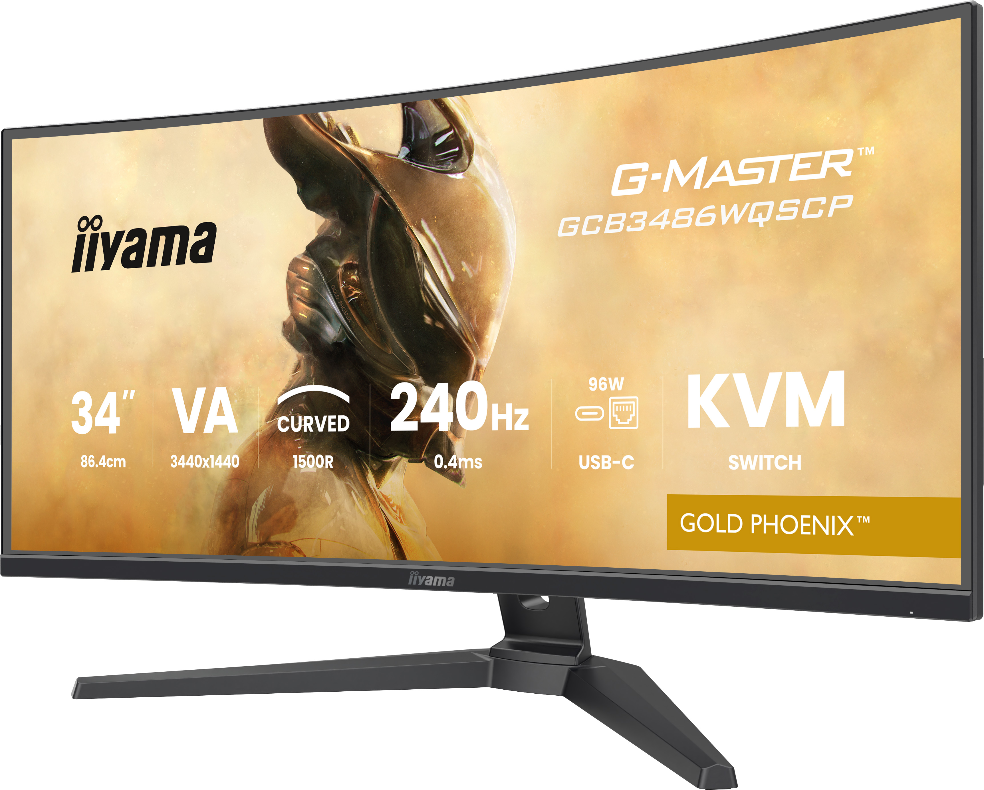 B-WARE - Iiyama G-MASTER Gold Phoenix GCB3486WQSCP-B1 Curved-Monitor 86.4 cm (34") UWQHD, VA, 1ms, H