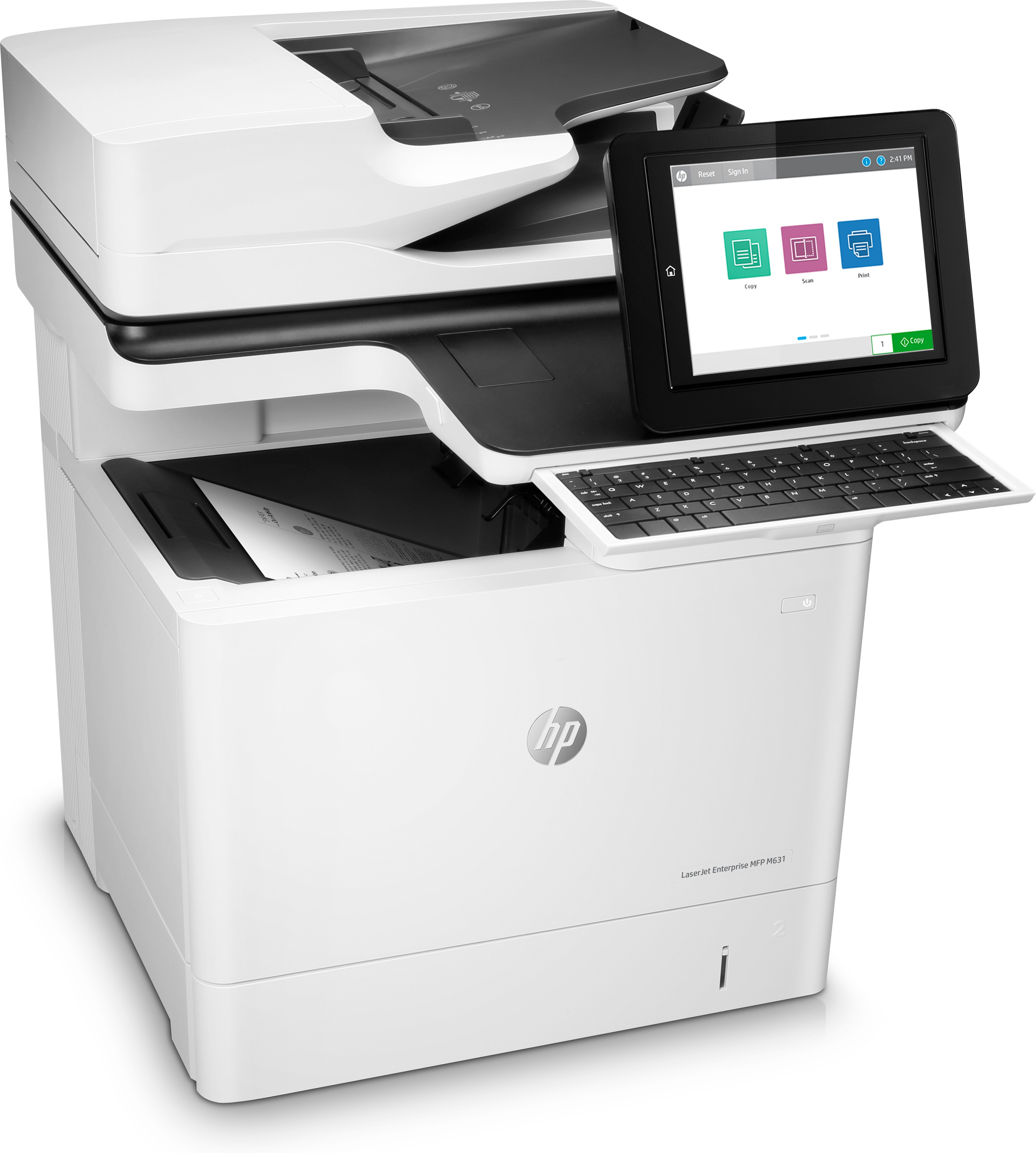 HP LaserJet Enterprise Flow MFP M631h, Drucken, kopieren, scannen, Laser, Monodruck, 1200 x 1200 DPI