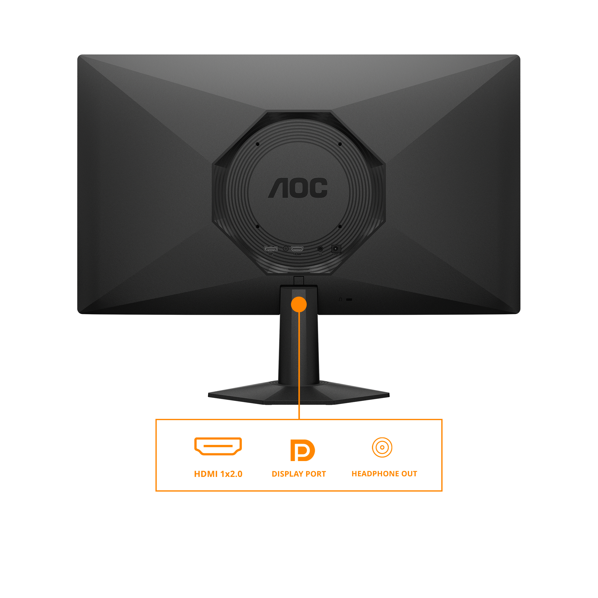 AOC 24G50F Monitor 60.5cm (23.8") Full HD, IPS, 4ms, HDMI, Displayport
