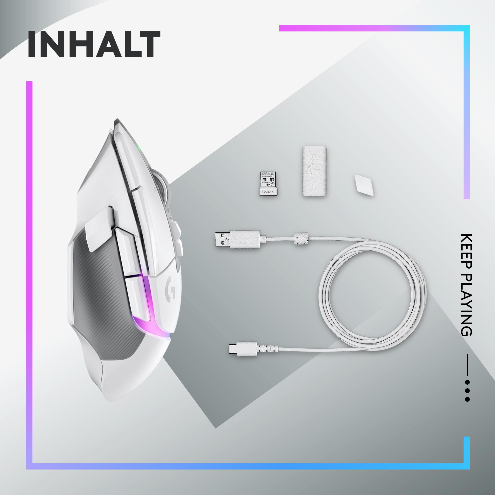 Logitech G G502 X PLUS - Maus - optisch - 11 Tasten
