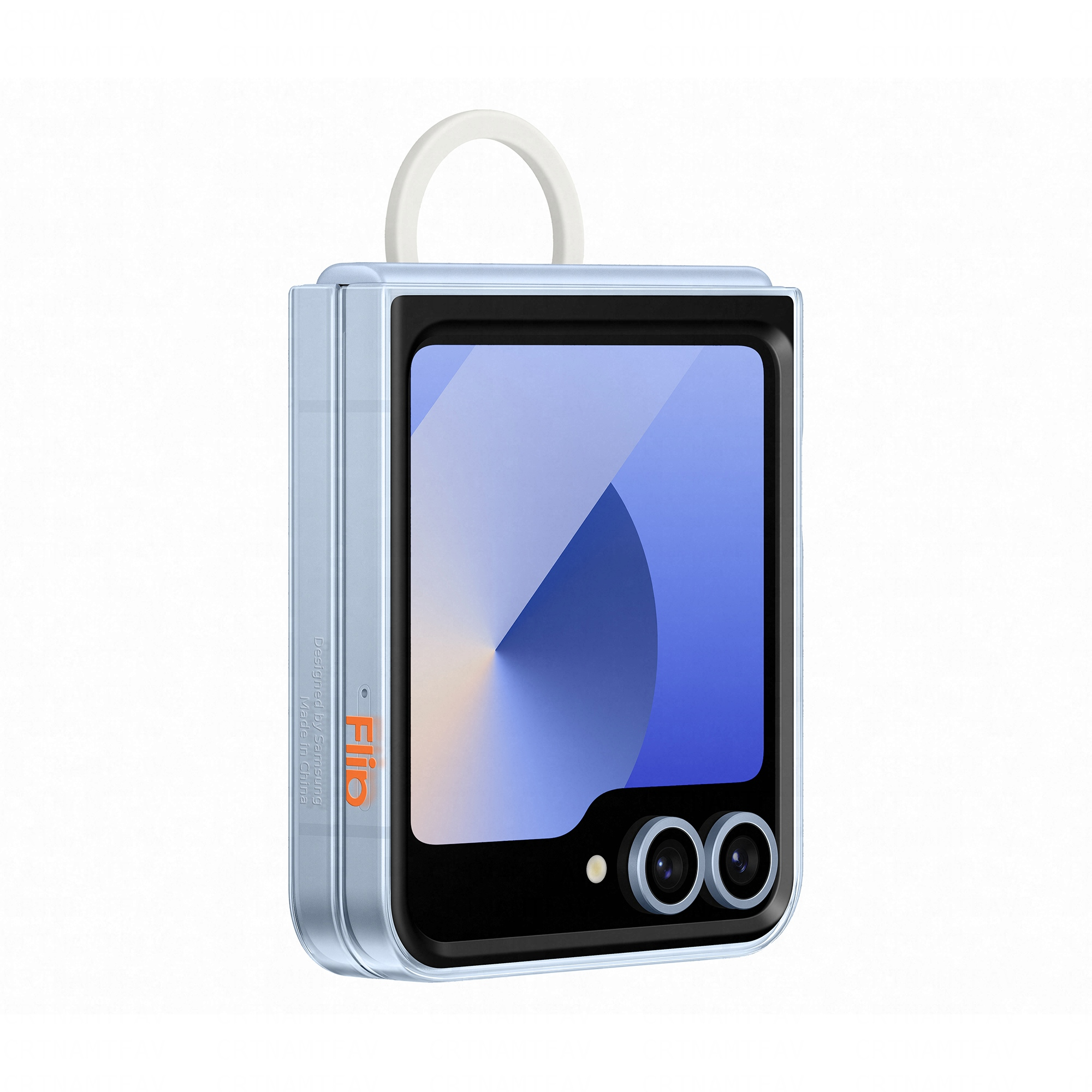 Samsung EF-QF741CTEGWW, Cover, Samsung, Galaxy Z Flip6, 17 cm (6.7"), Transparent