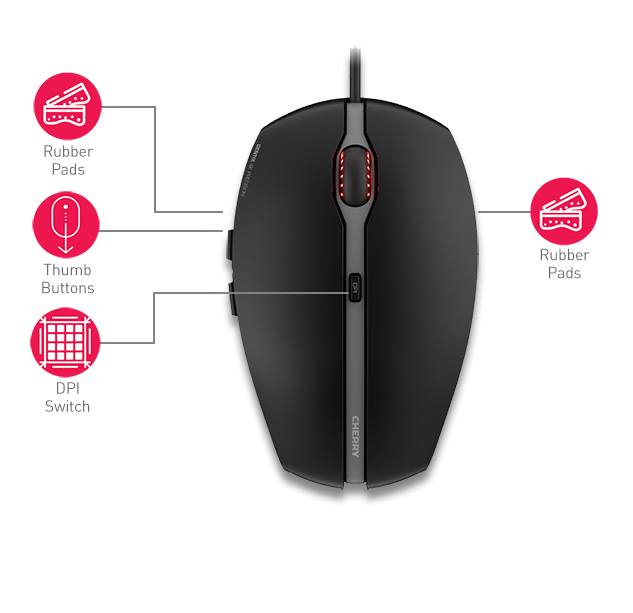 Cherry GENTIX 4K - Maus - rechts- und linkshändig