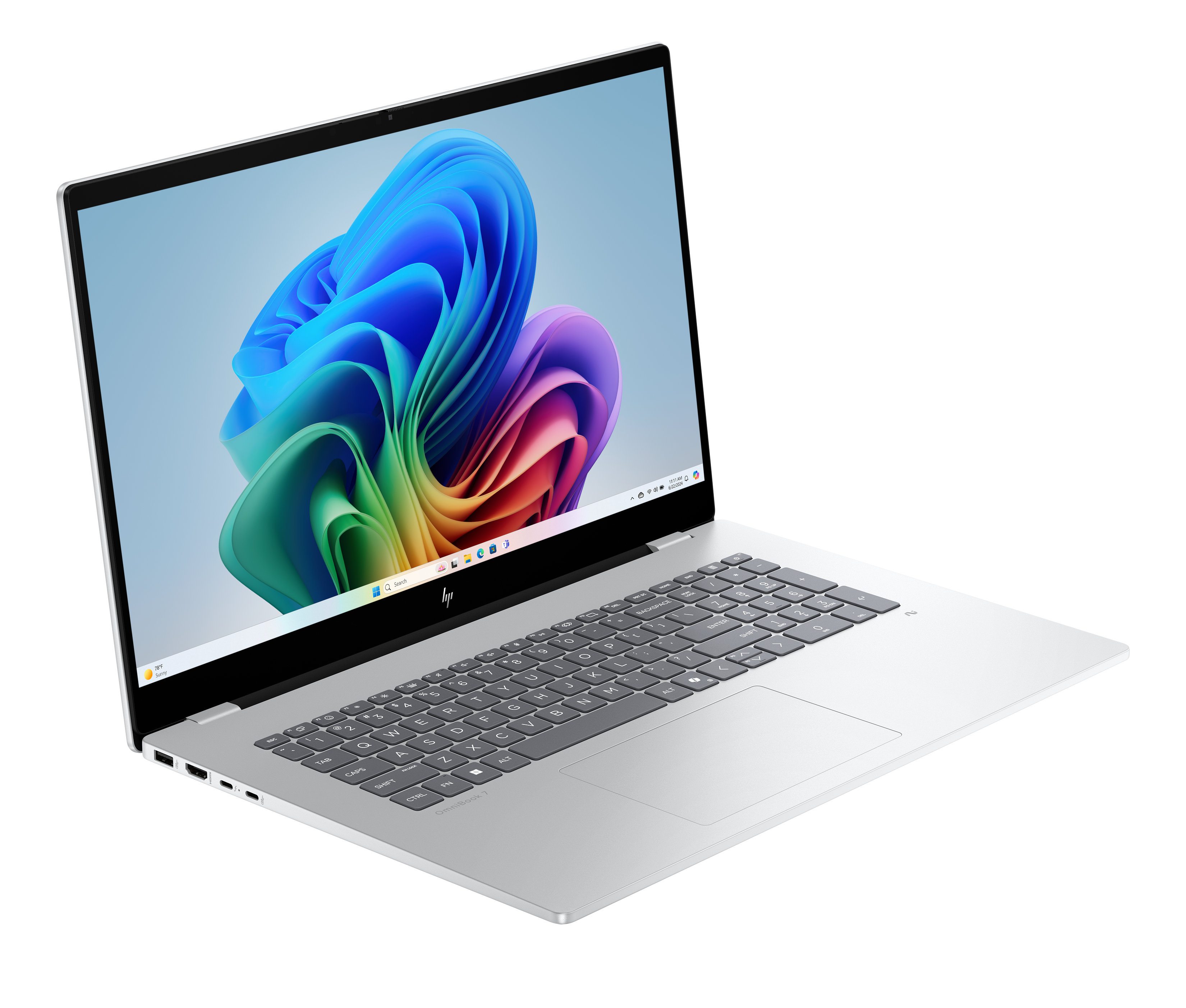 HP OmniBook 7 Next Gen AI 17-dc0675ng, Intel Core Ultra 7, 43,9 cm (17.3"), 1920 x 1080 Pixel, 32 GB