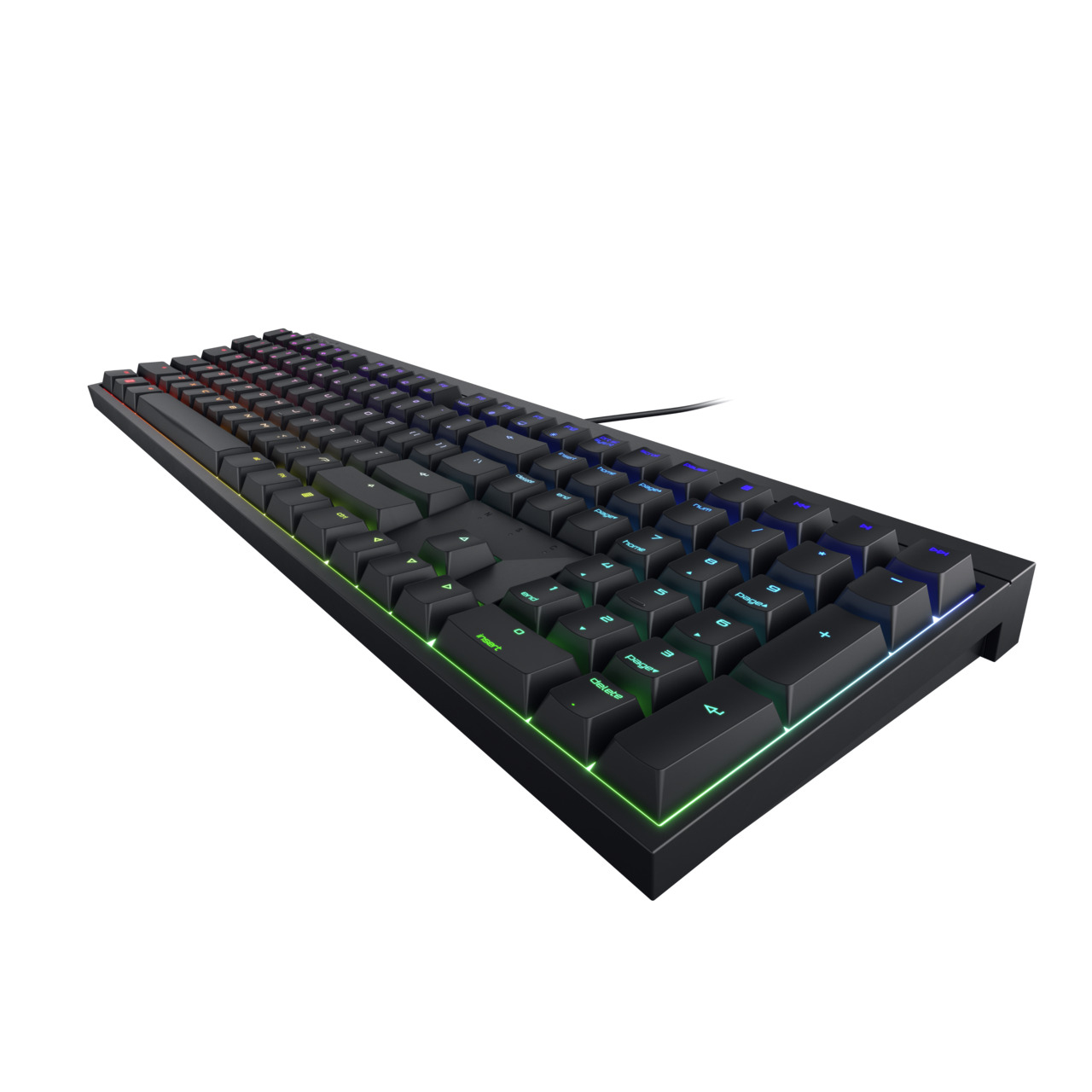 Cherry MX 2.0S RGB, Kabelgebunden, USB, Mechanischer Switch, QWERTY, RGB-LED, Schwarz