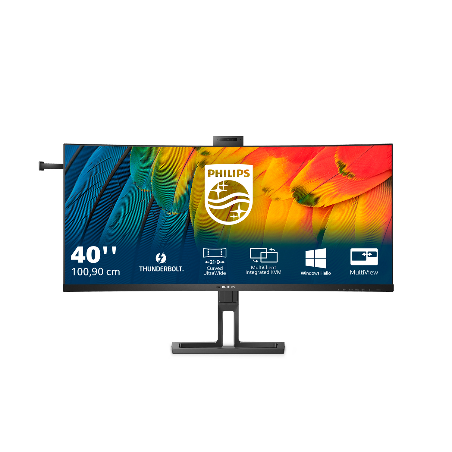 Philips 6000 Series 40B1U6903CH Curved-Monitor 100.8cm (39.7") WUHD, IPS, 4ms, HDMI, DP, TB, USB, RJ