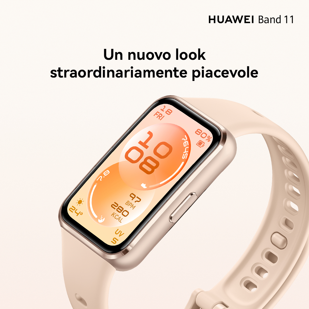 Huawei Band 11 - Polymer - Aktivitätsmesser mit Riemen - Flouroelastomer - Lila - Handgelenkgröße: 1