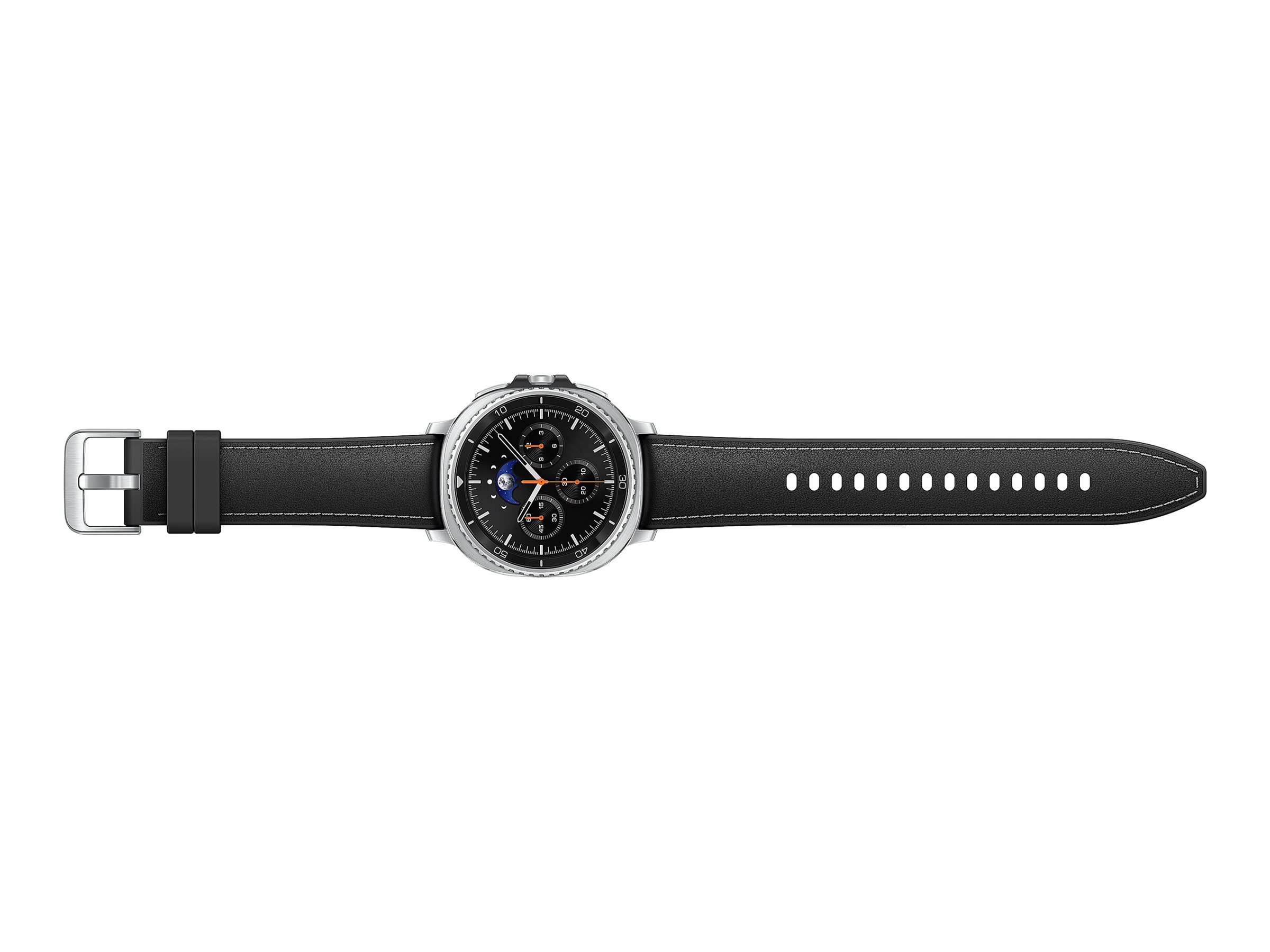 Samsung Galaxy Watch8 Classic - 46 mm - intelligente Uhr mit hybrid band - Hybrid-Eco-Leder - Bandgr